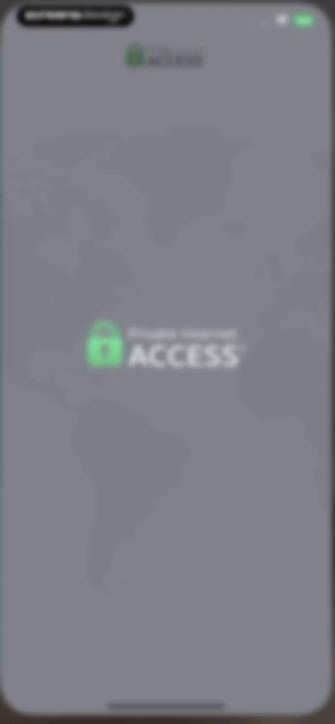 VPN by Private Internet Access screen 1
