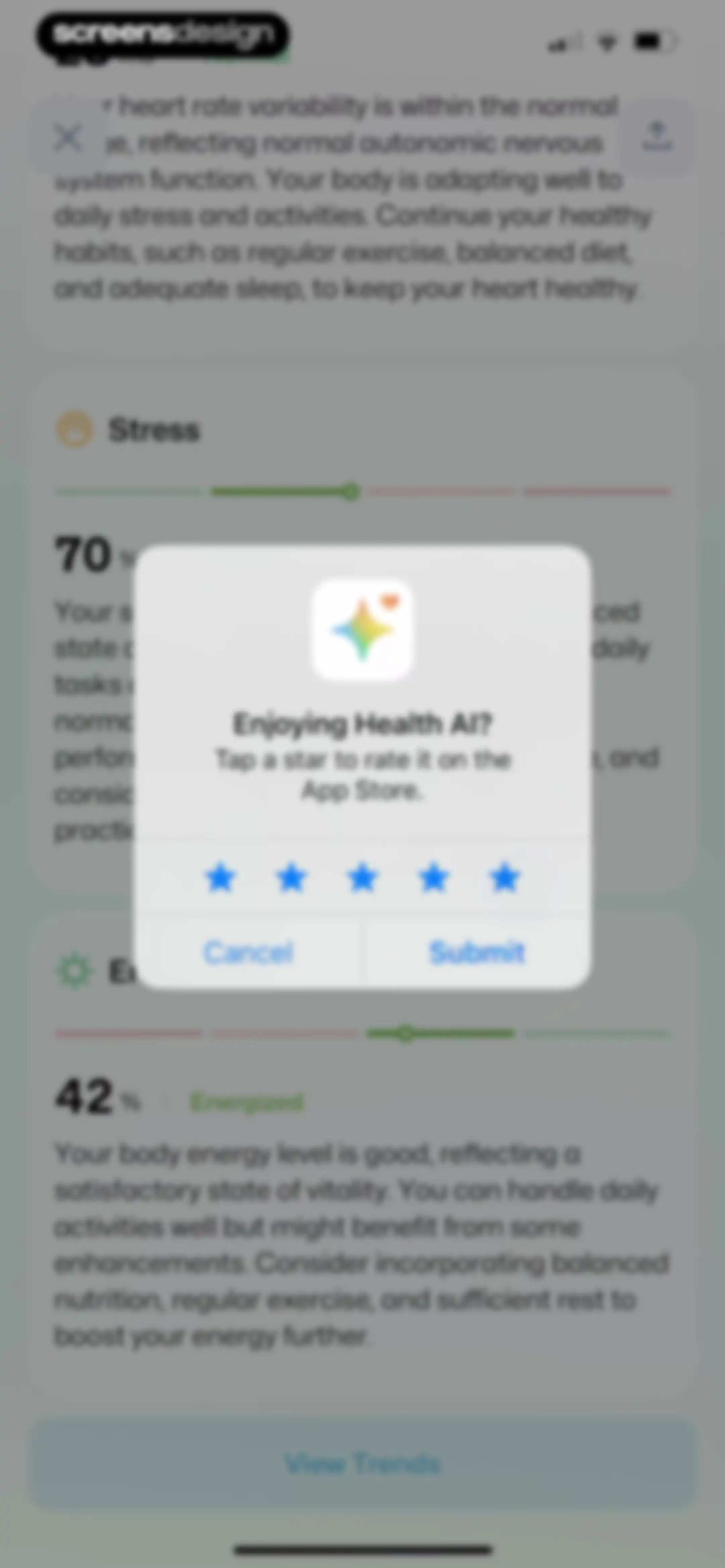Wellance – AI Health & Balance screen 28