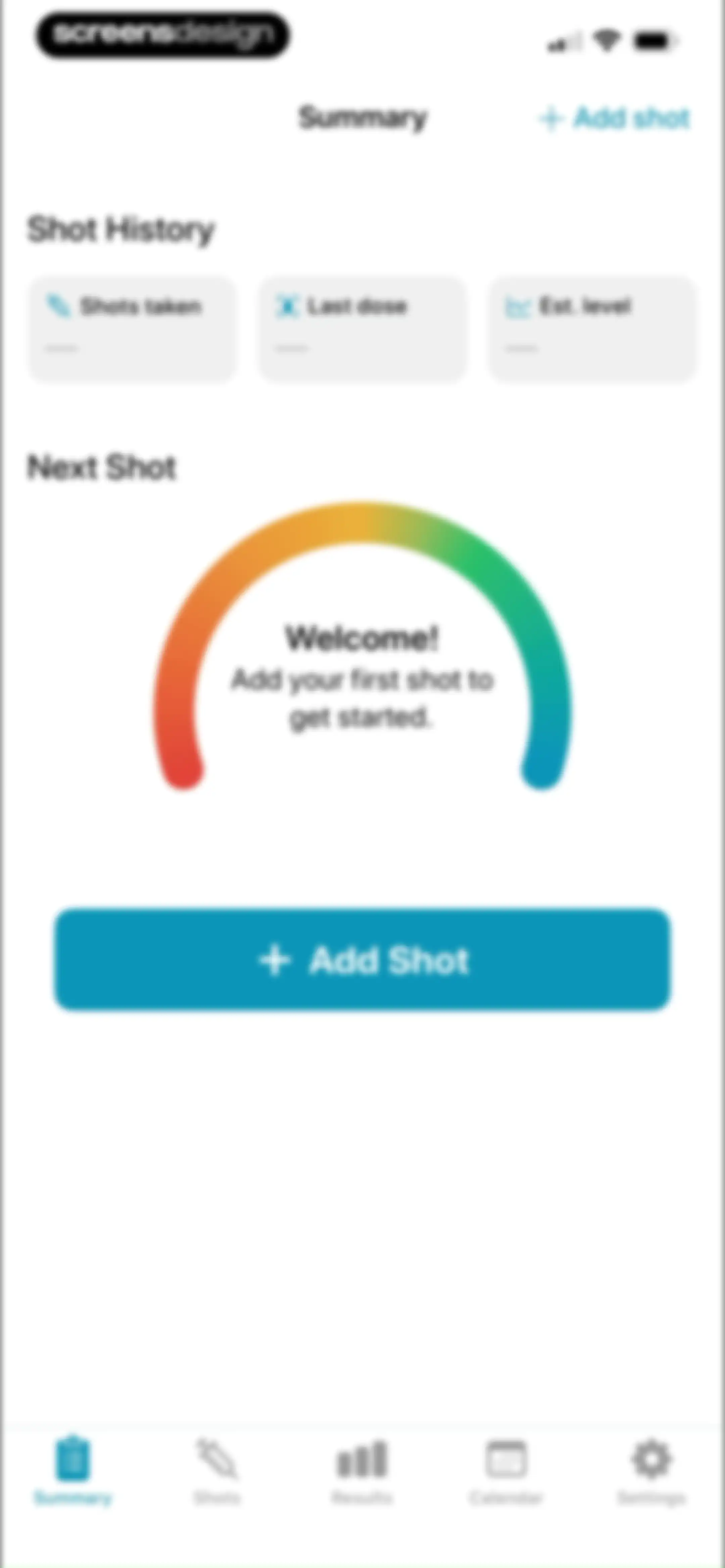 Shotsy GLP-1 Tracker screen 33