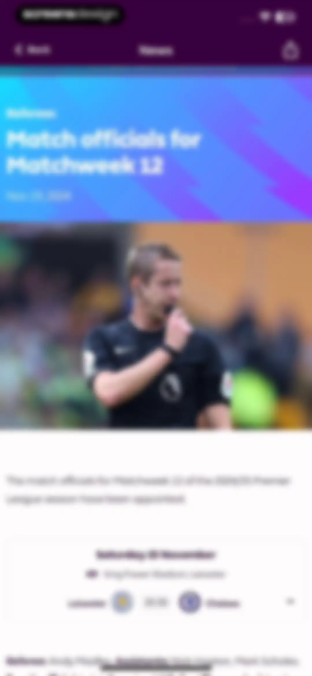 Premier League - Scores, News screen 74