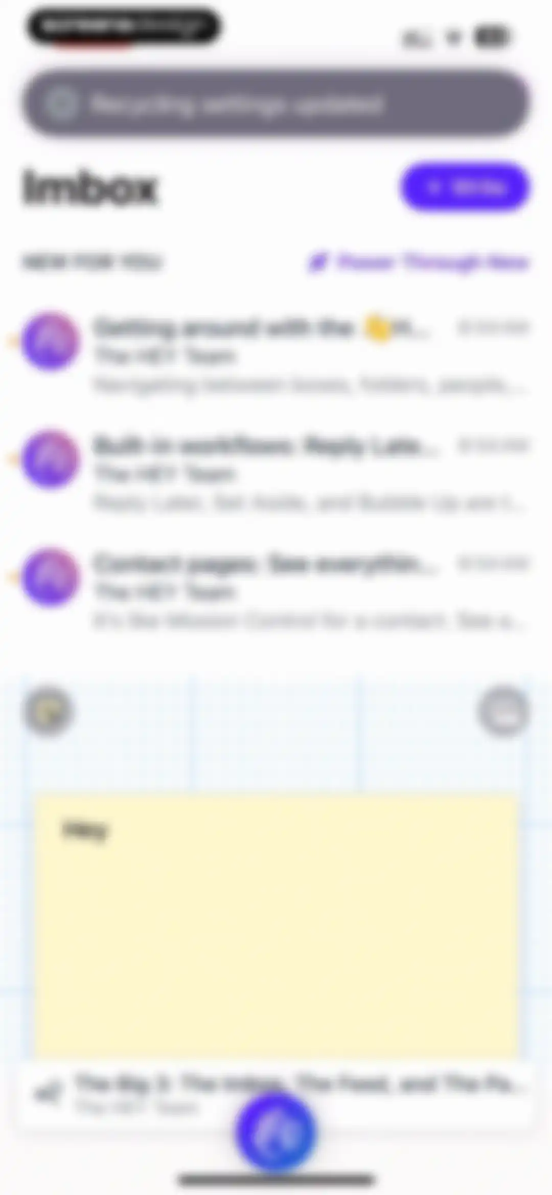 HEY Email screen 144