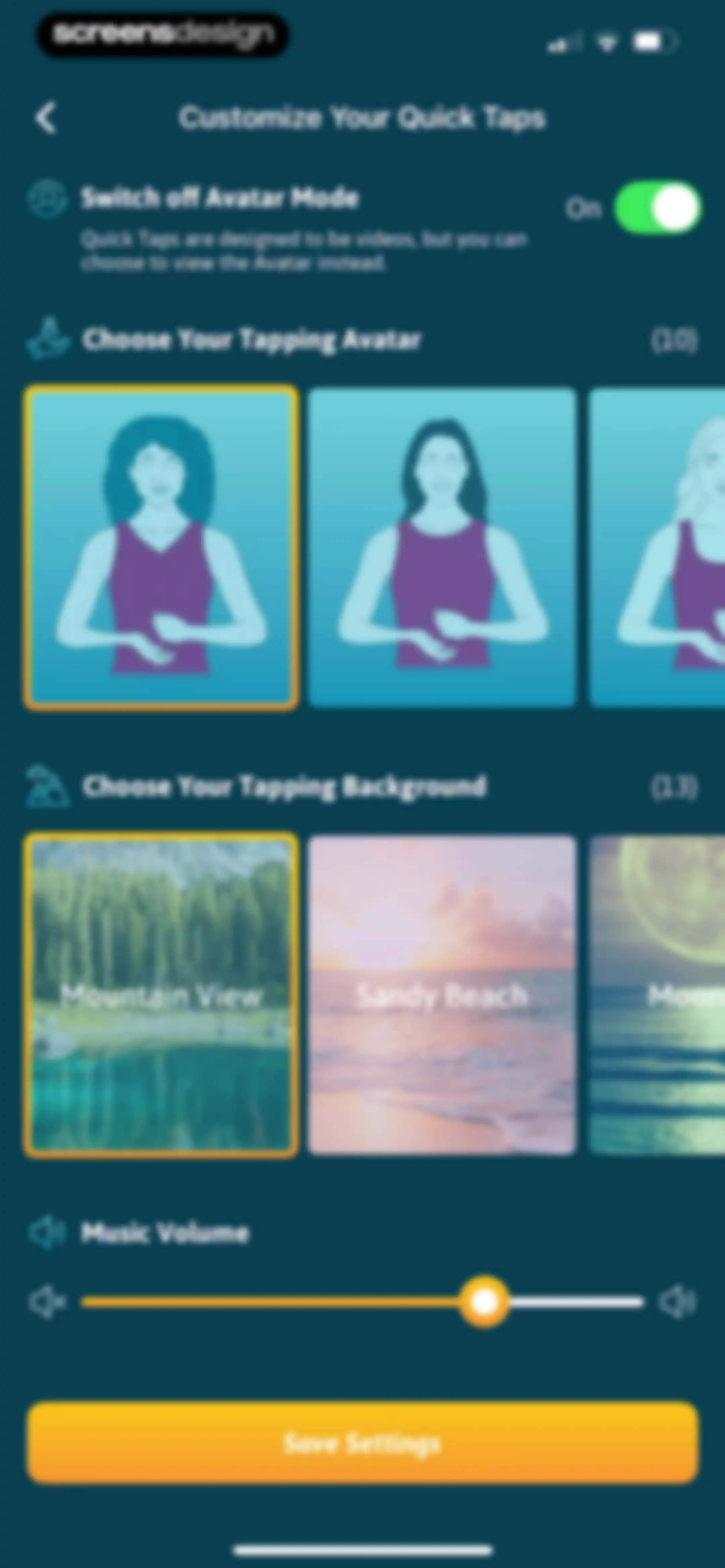 The Tapping Solution screen 45
