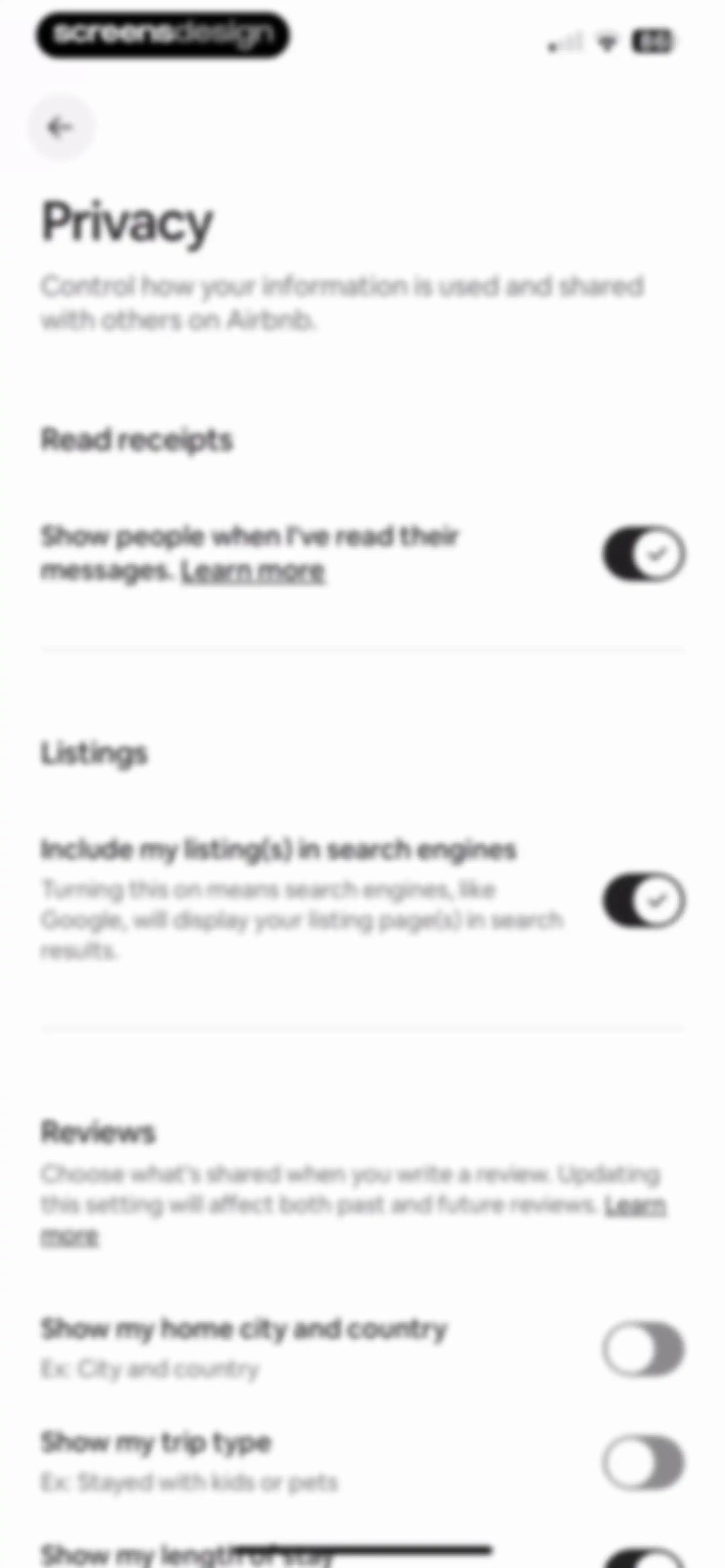 Airbnb screen 164
