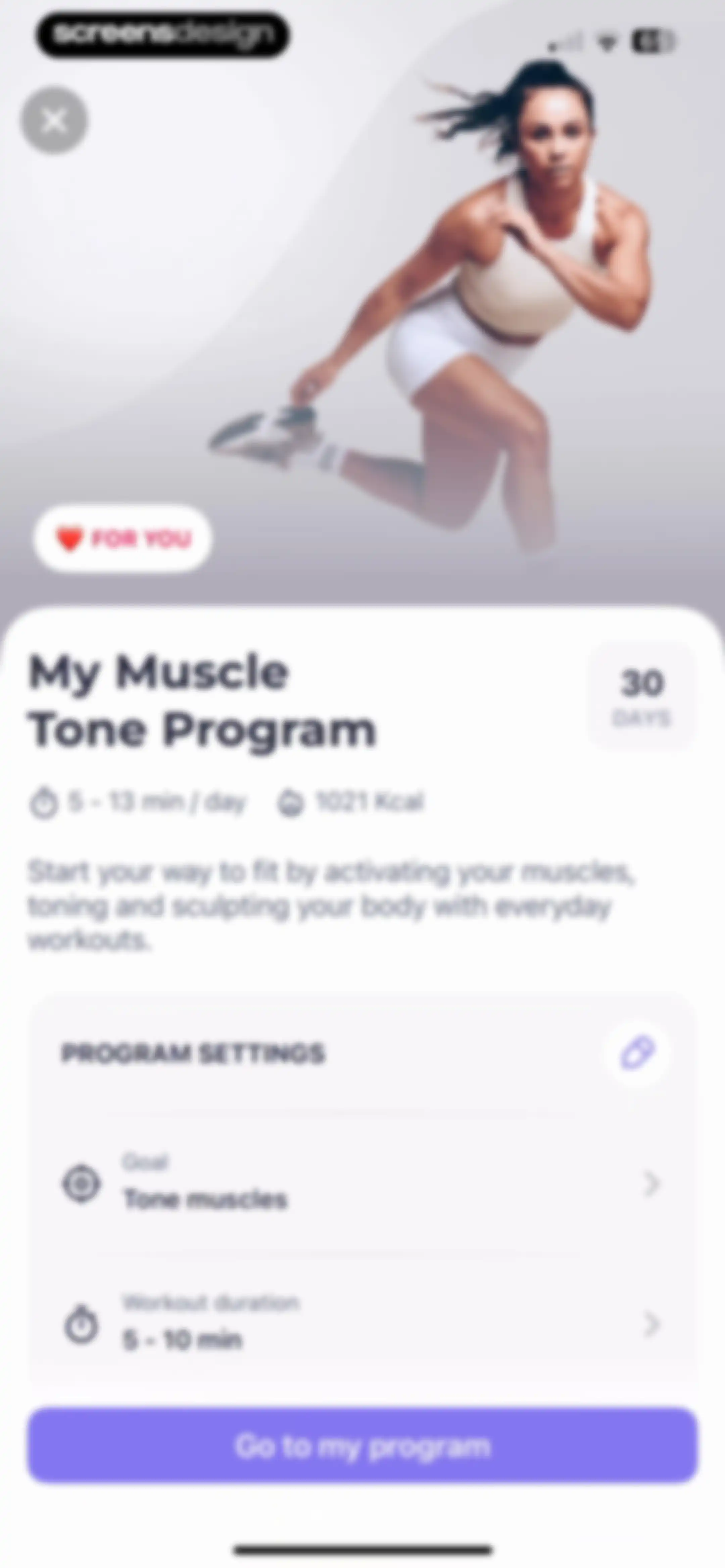 FitMe - Lazy Workout at Home screen 100