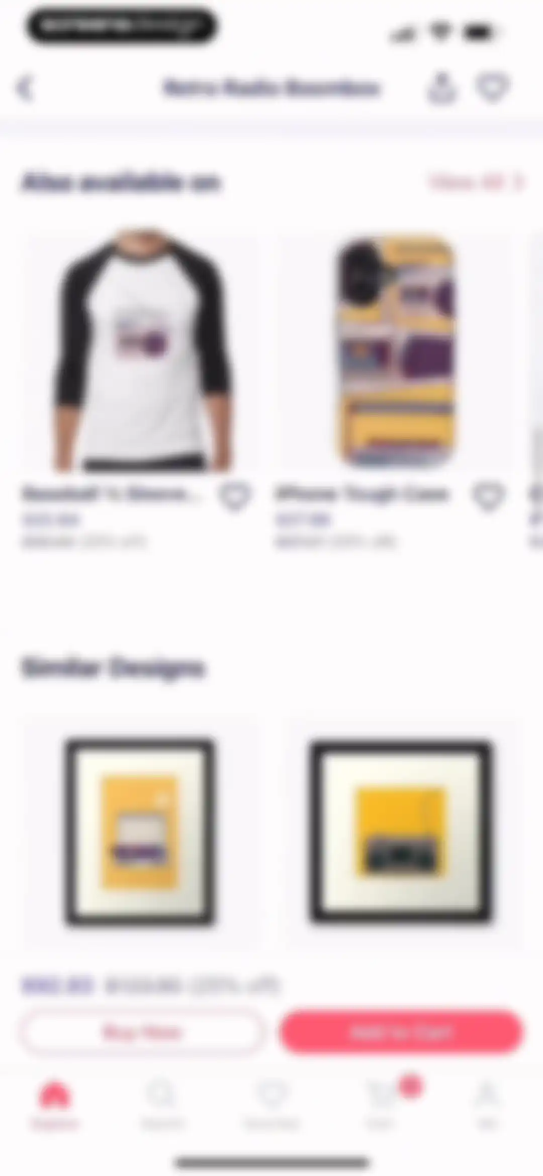 Redbubble - Shop original art screen 62