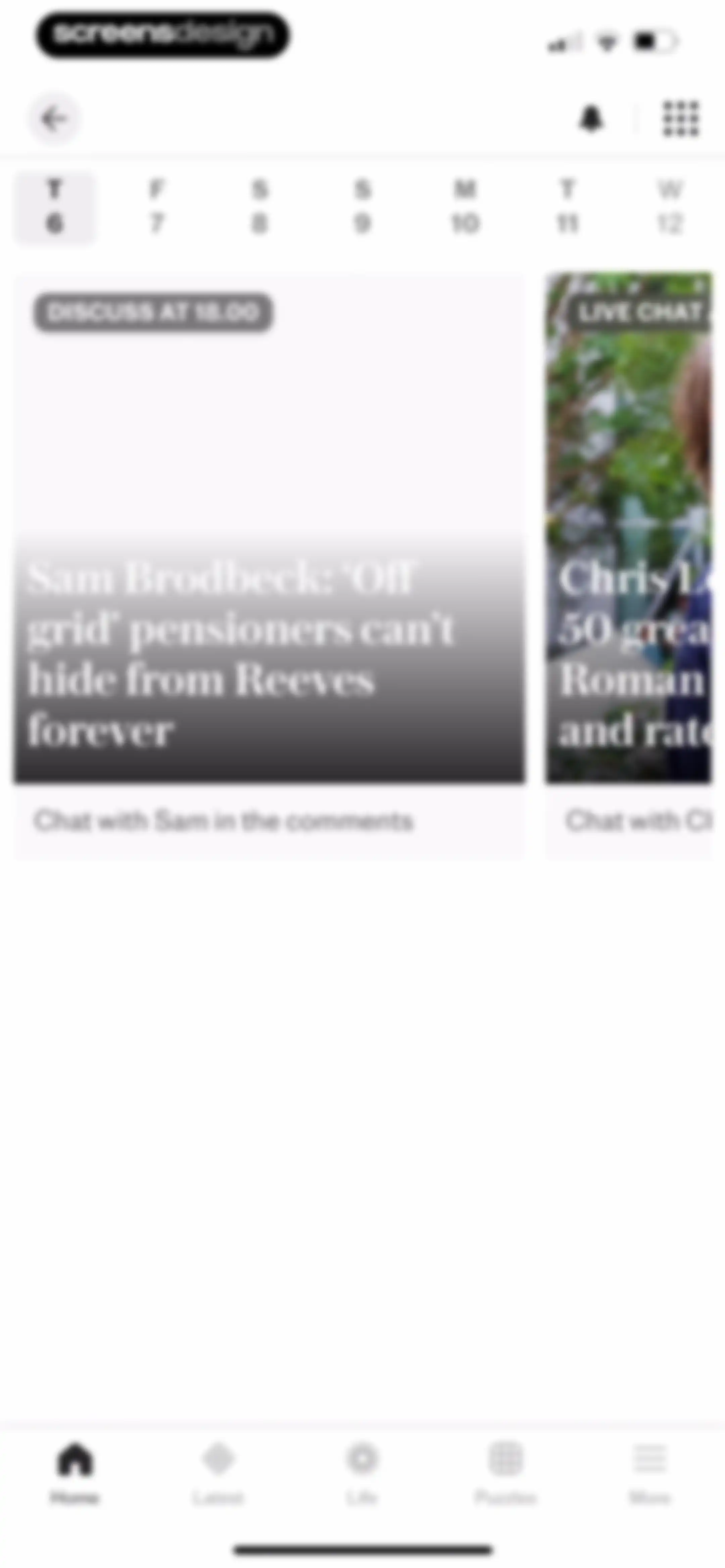 The Telegraph: UK & World News screen 26