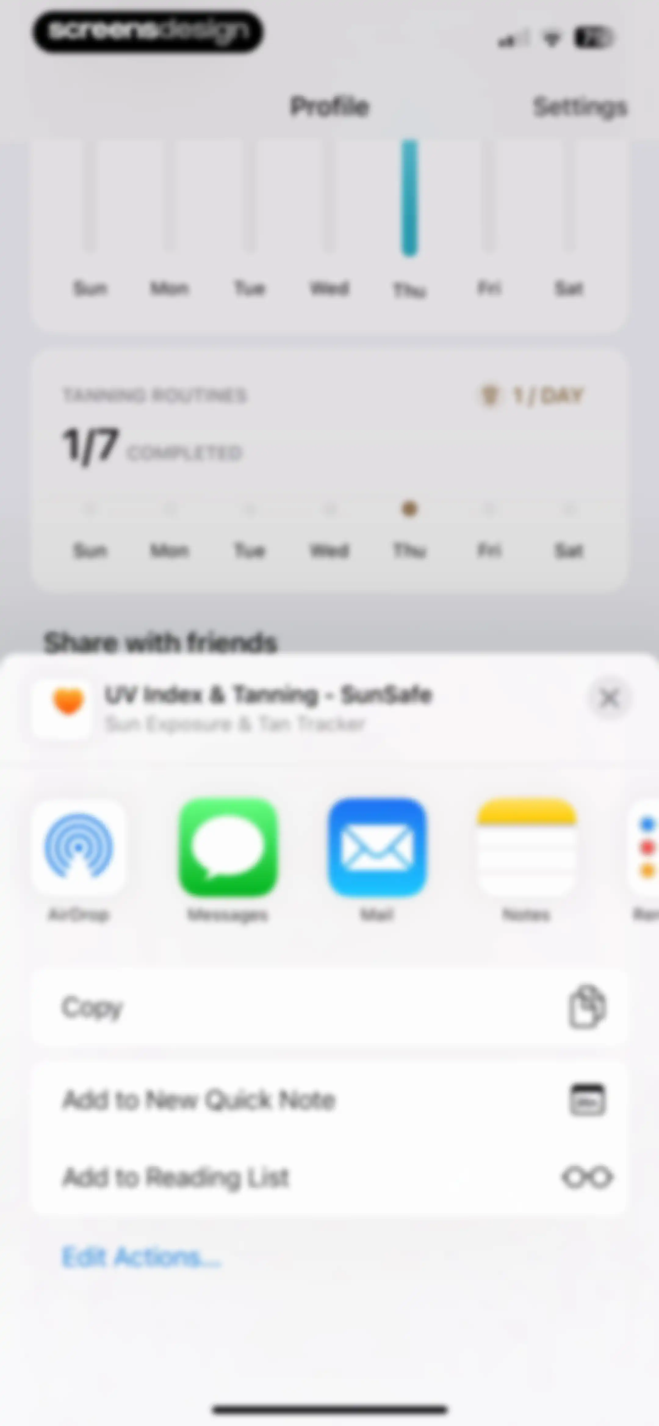 SunSafe: UV Index & Tanning screen 77