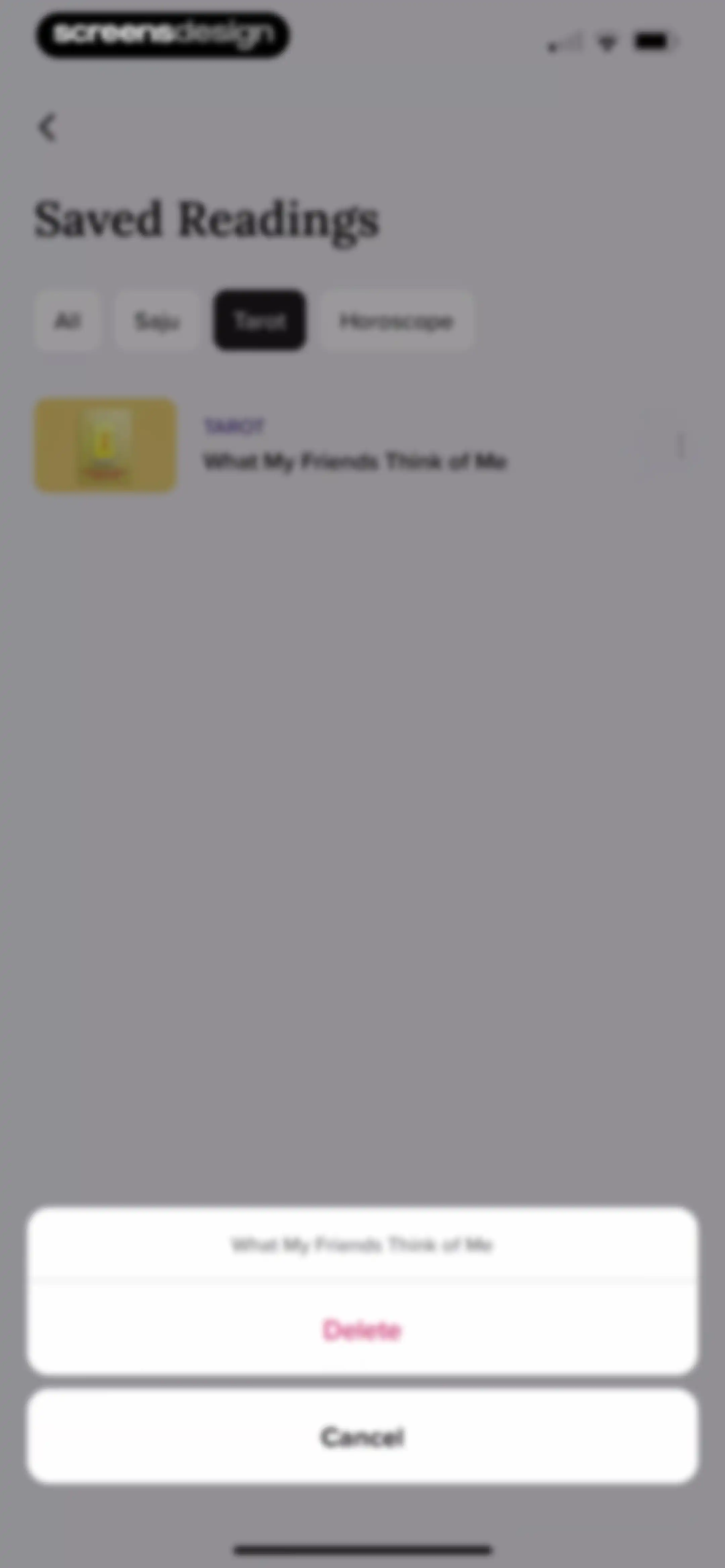FORCETELLER: Daily Horoscope screen 104