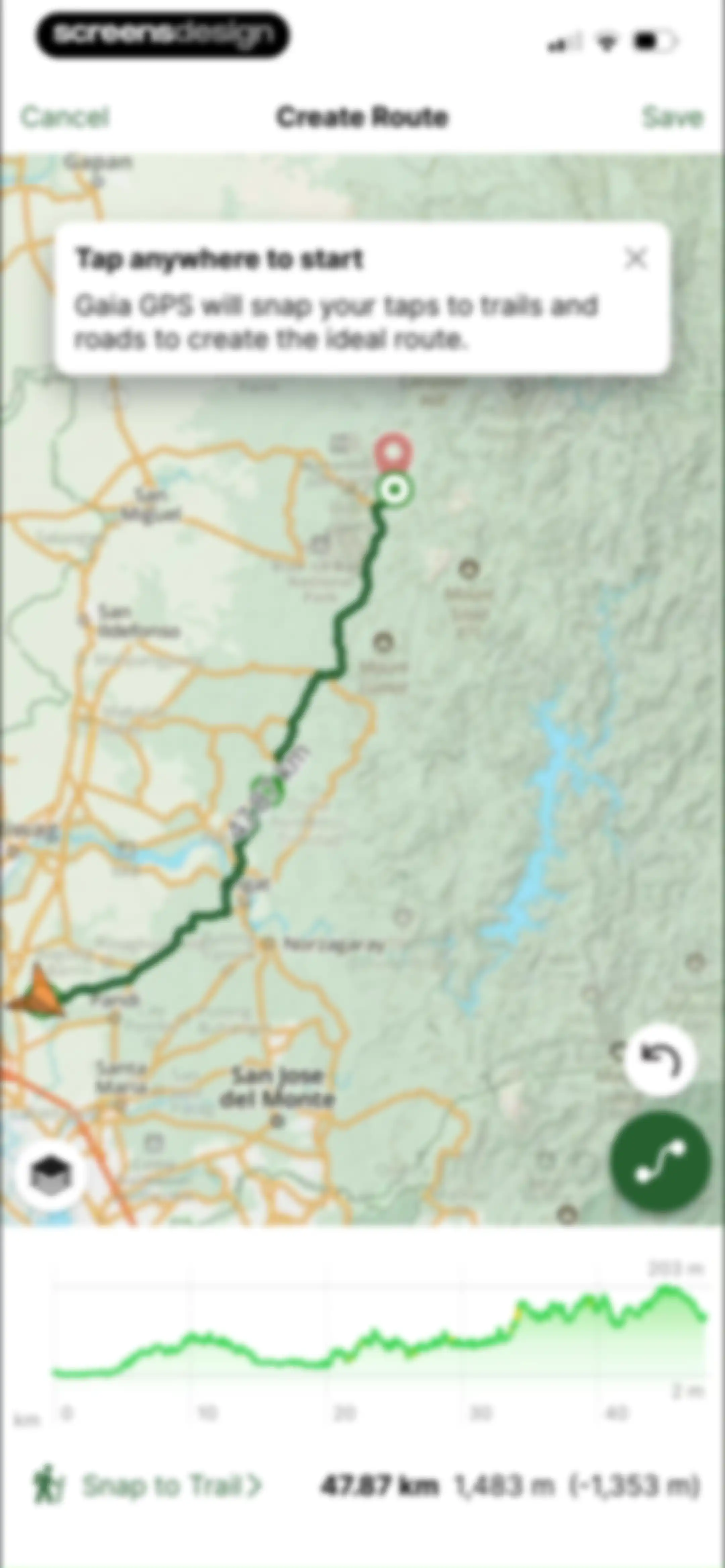 Gaia GPS: Mobile Trail Maps screen 48