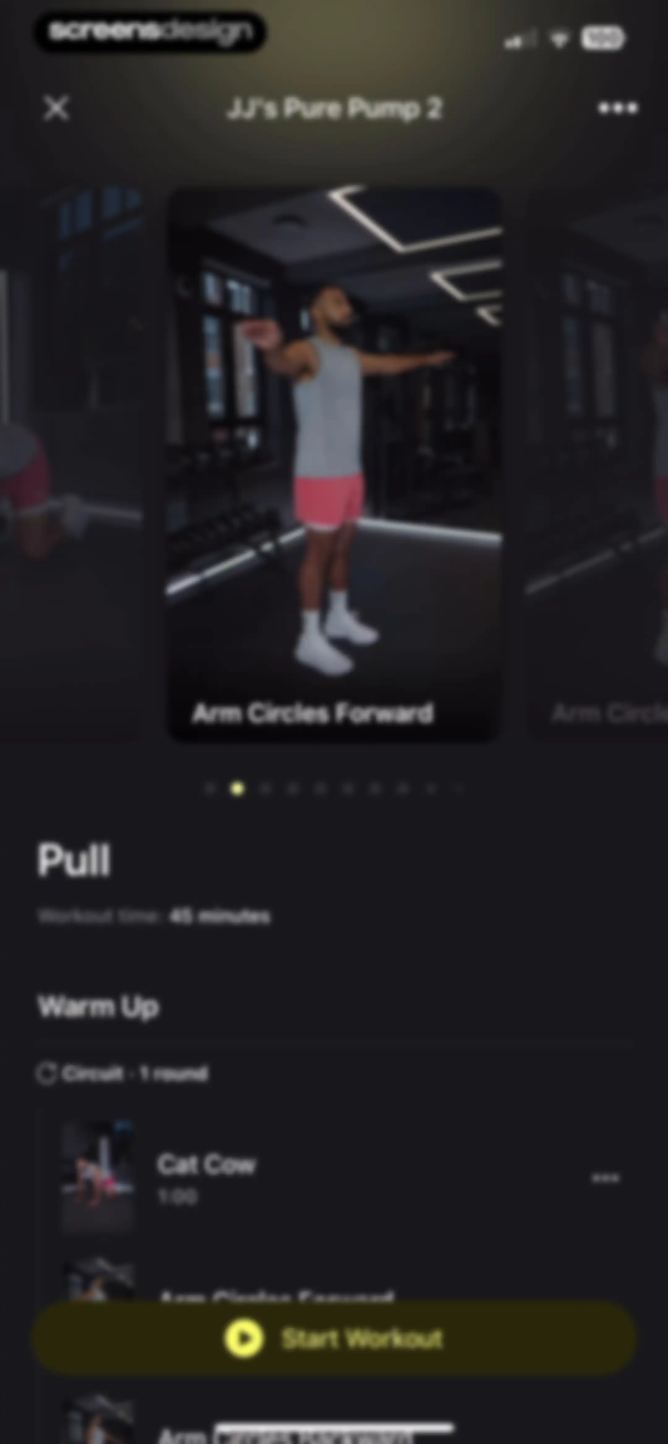 Peloton Strength+ screen 39