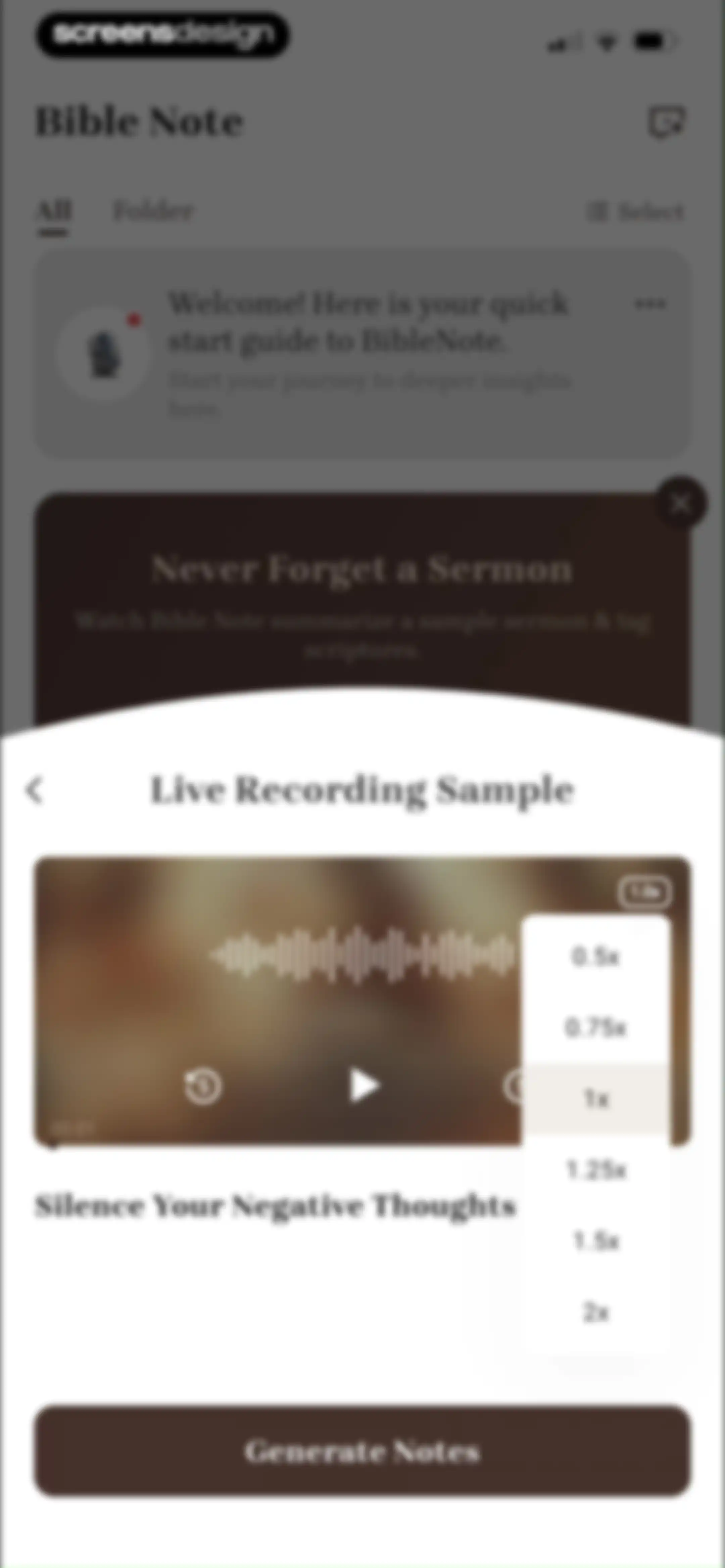 Bible Note: Sermon Notes screen 24