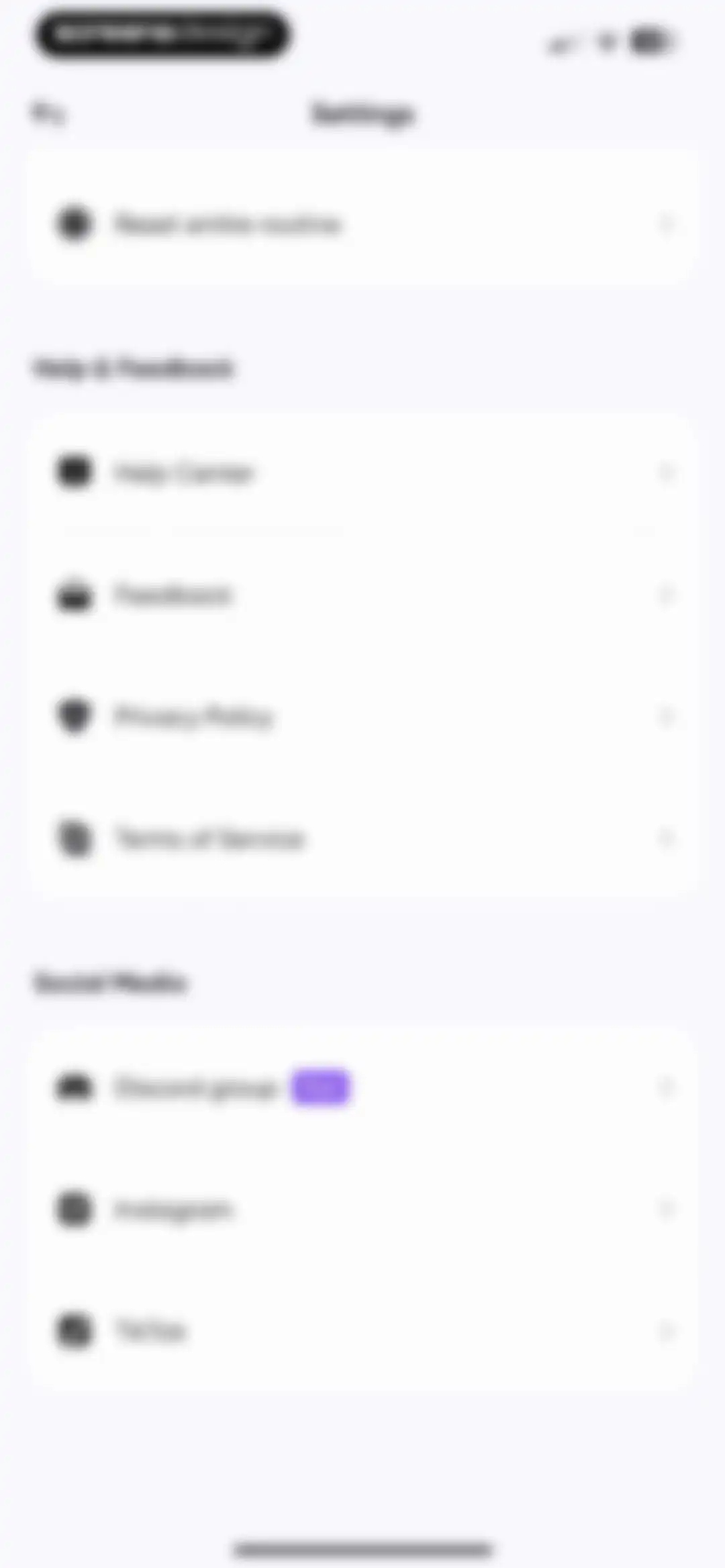 Me+ Lifestyle Routine screen 195