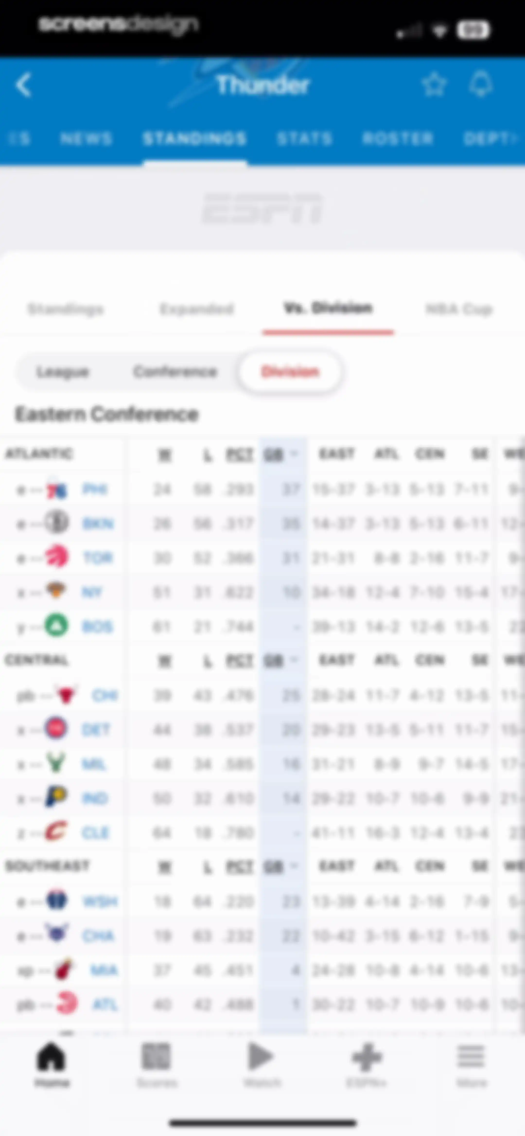 ESPN: Live Sports & Scores screen 42