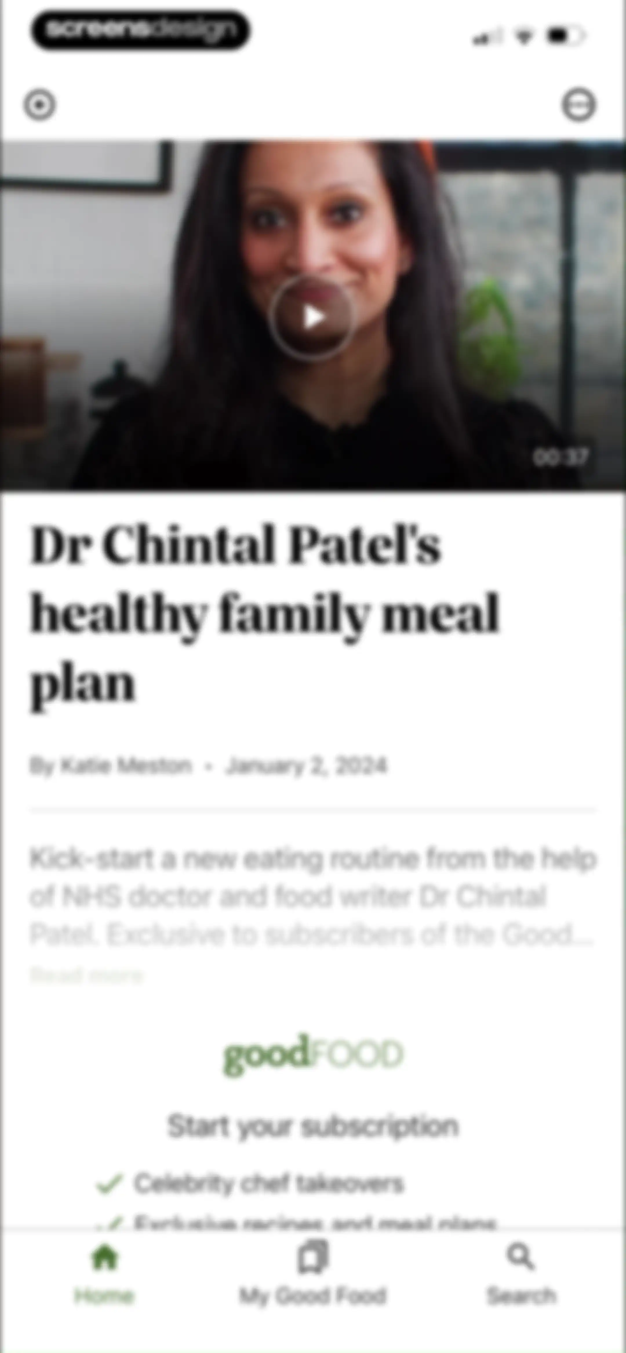 Good Food: Recipe Finder screen 29