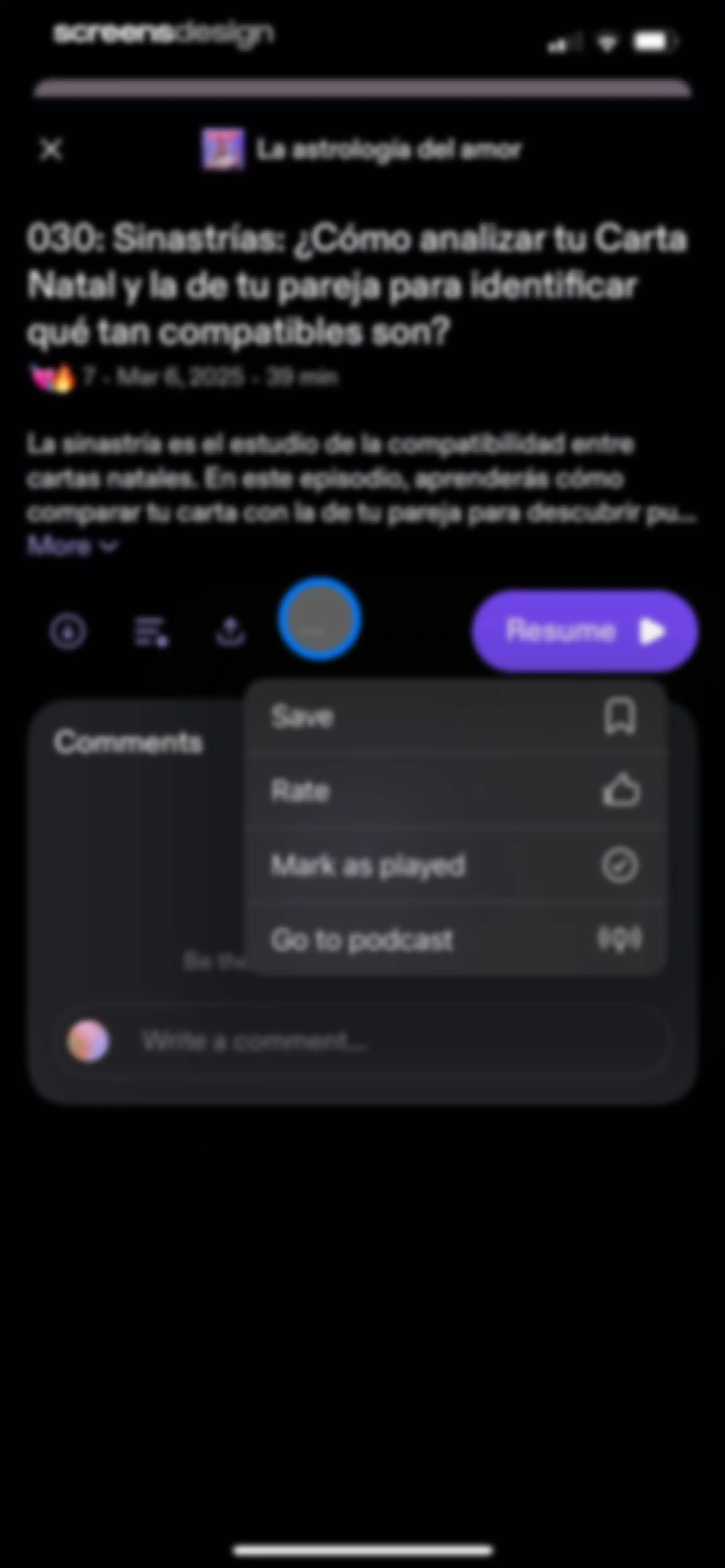 Podimo: Podcasts & audiobooks screen 71