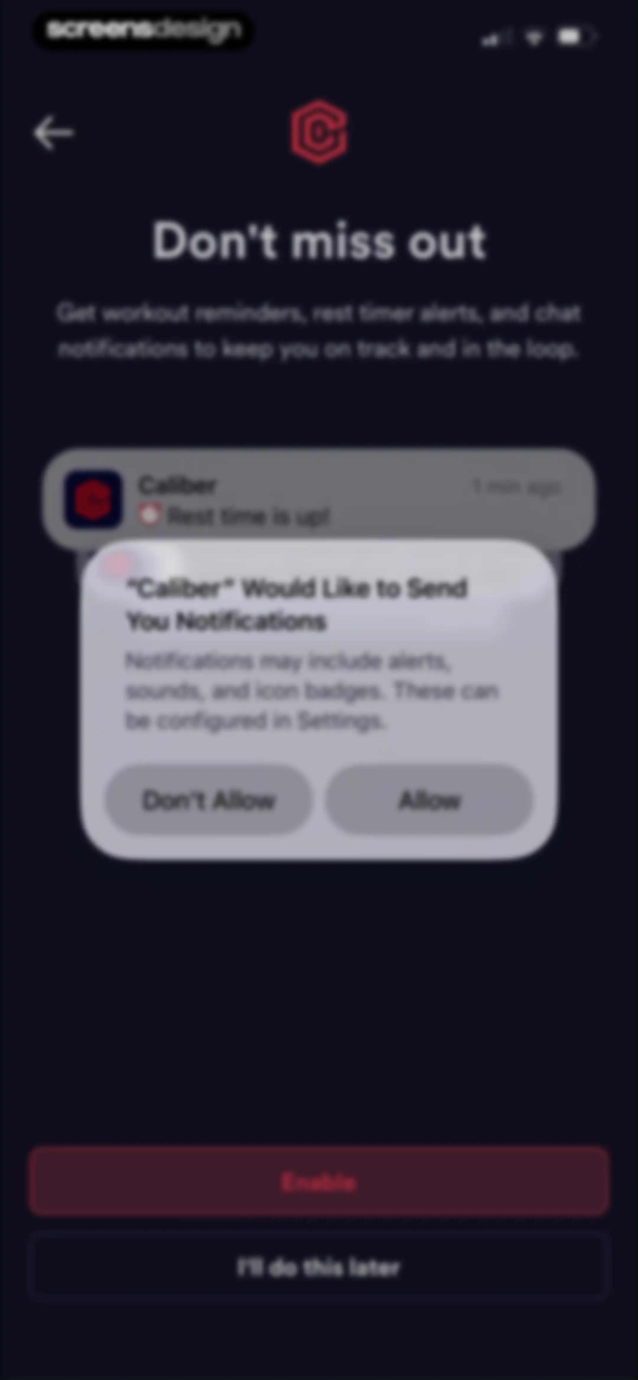 Caliber: Strength Training screen 24