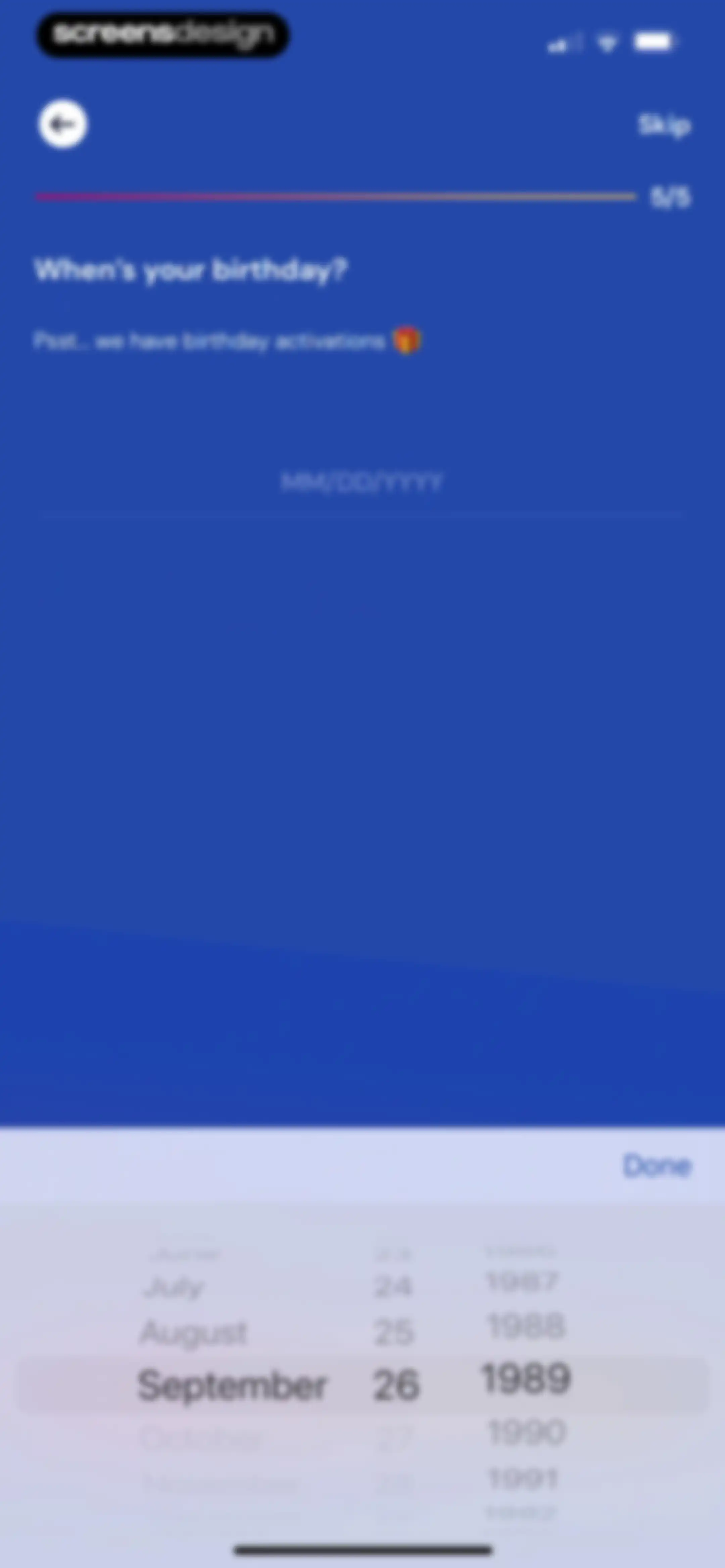 Activations: Daily Motivation screen 55