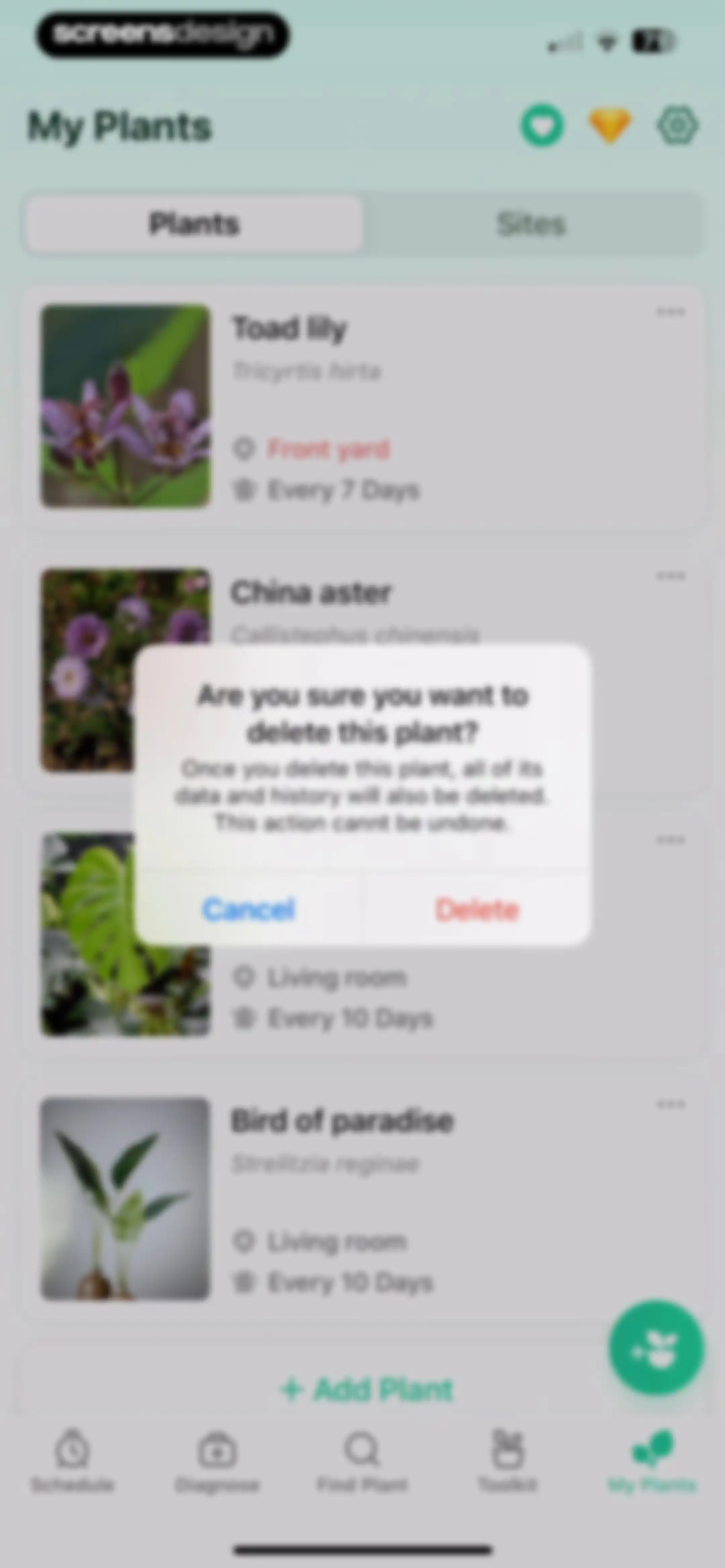 Plant Parent: Plant Care Guide screen 185