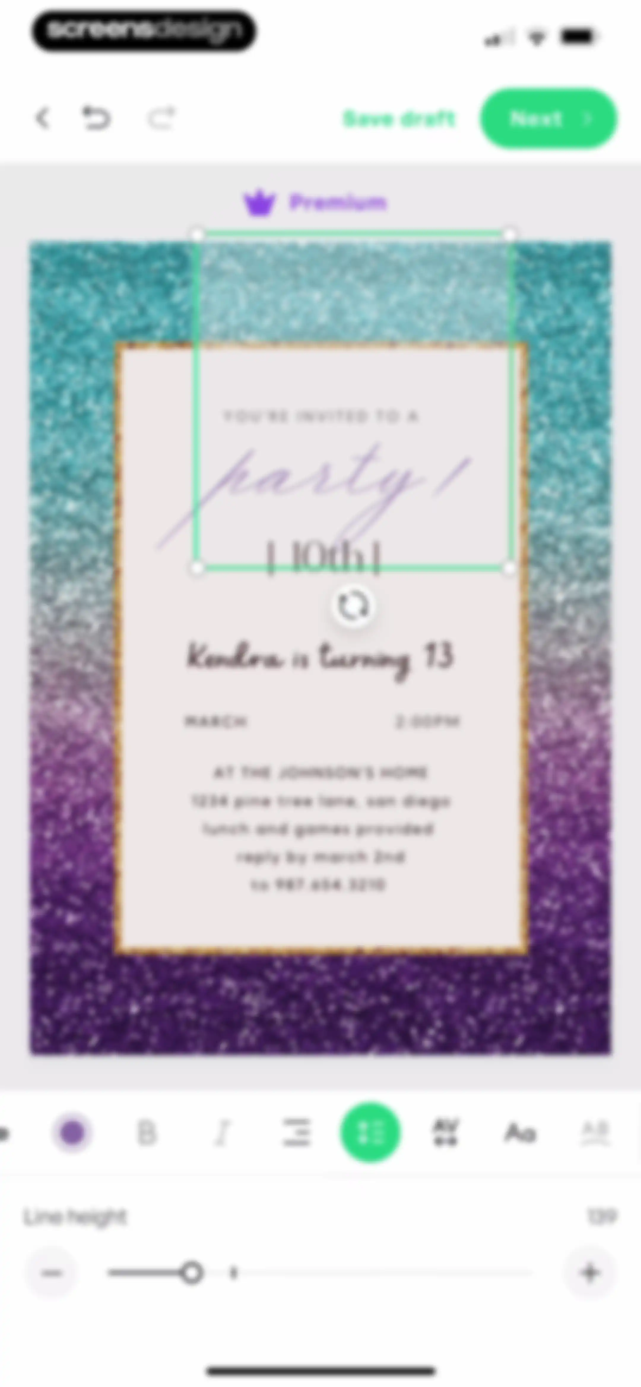 Invitation Maker: Cards & RSVP screen 22