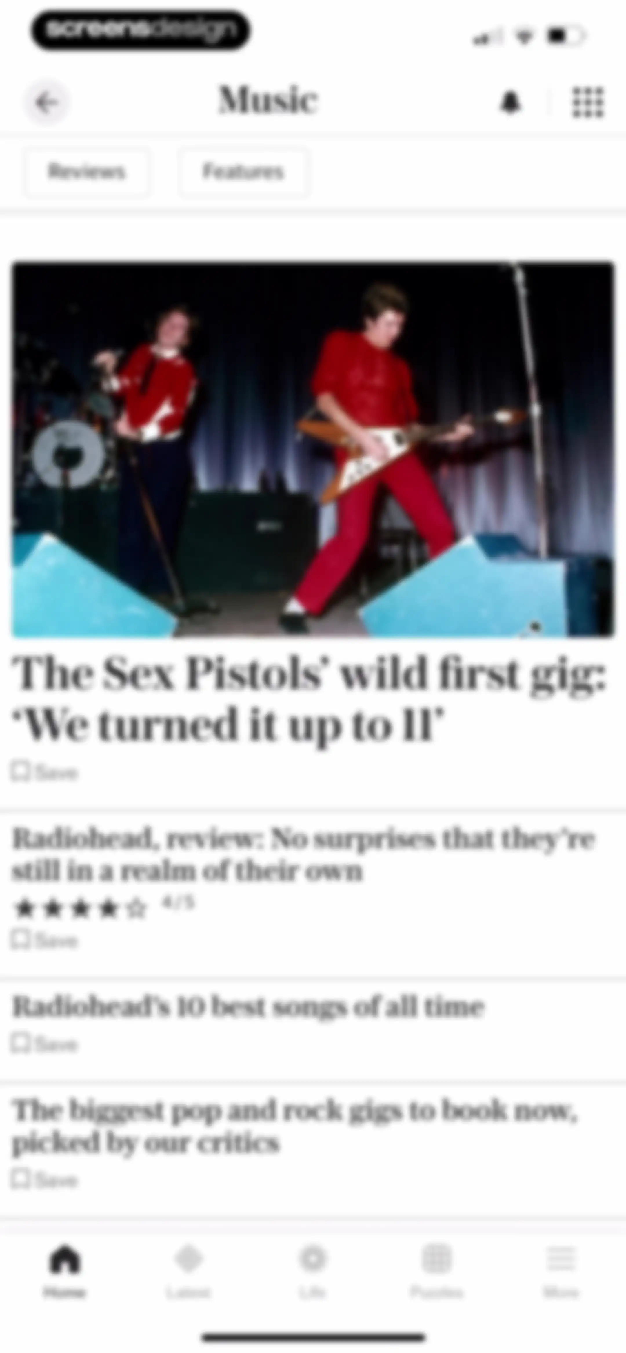 The Telegraph: UK & World News screen 29