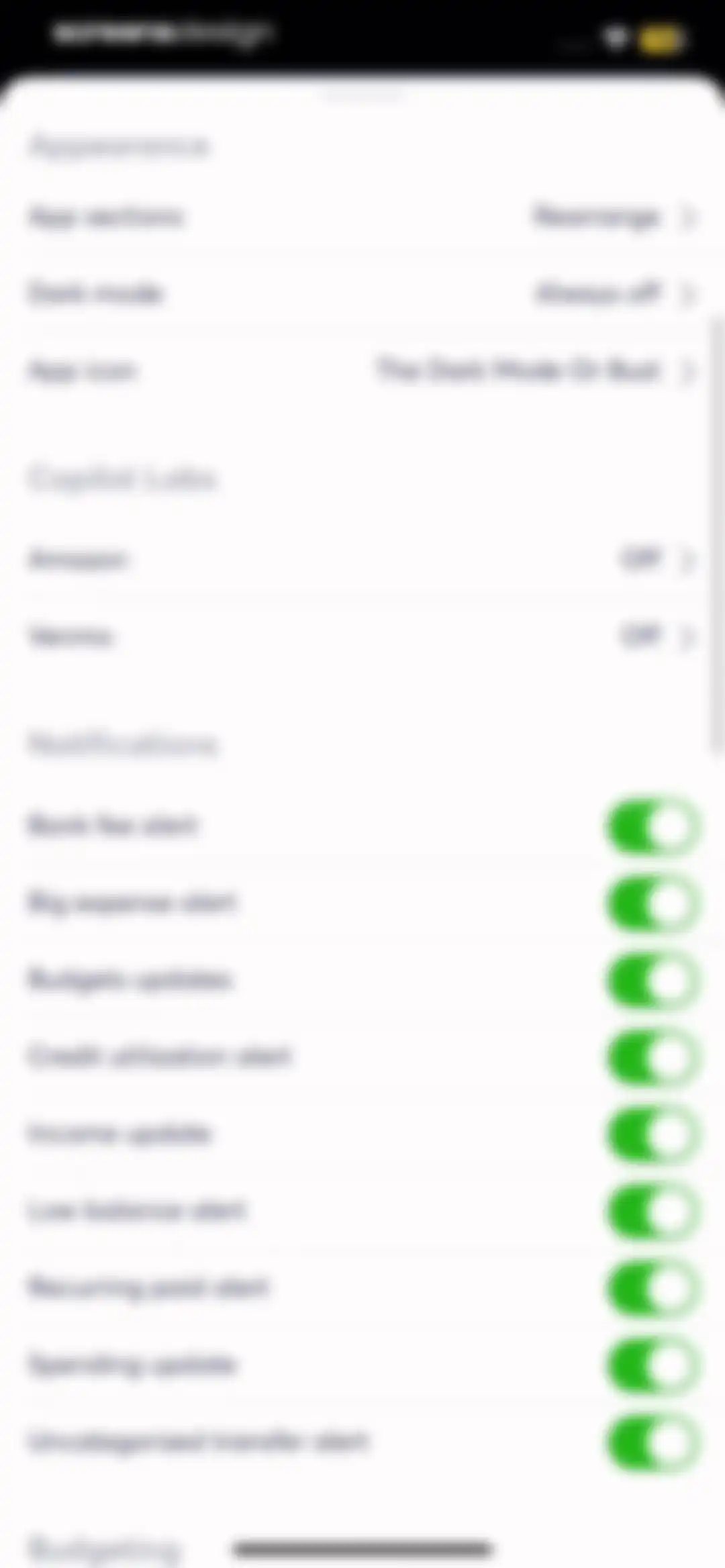 Copilot: Track & Budget Money screen 78