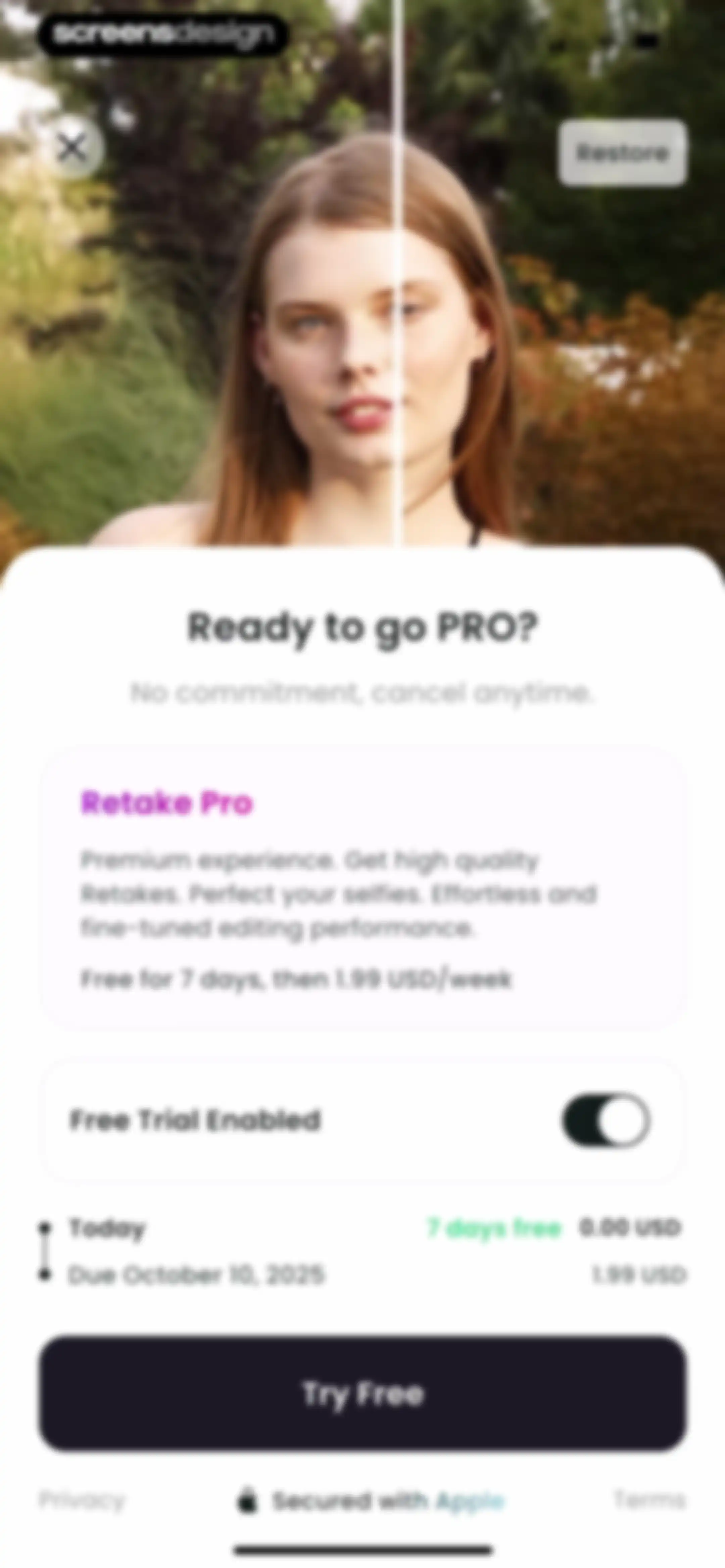 Retake AI Face & Selfie Editor screen 8