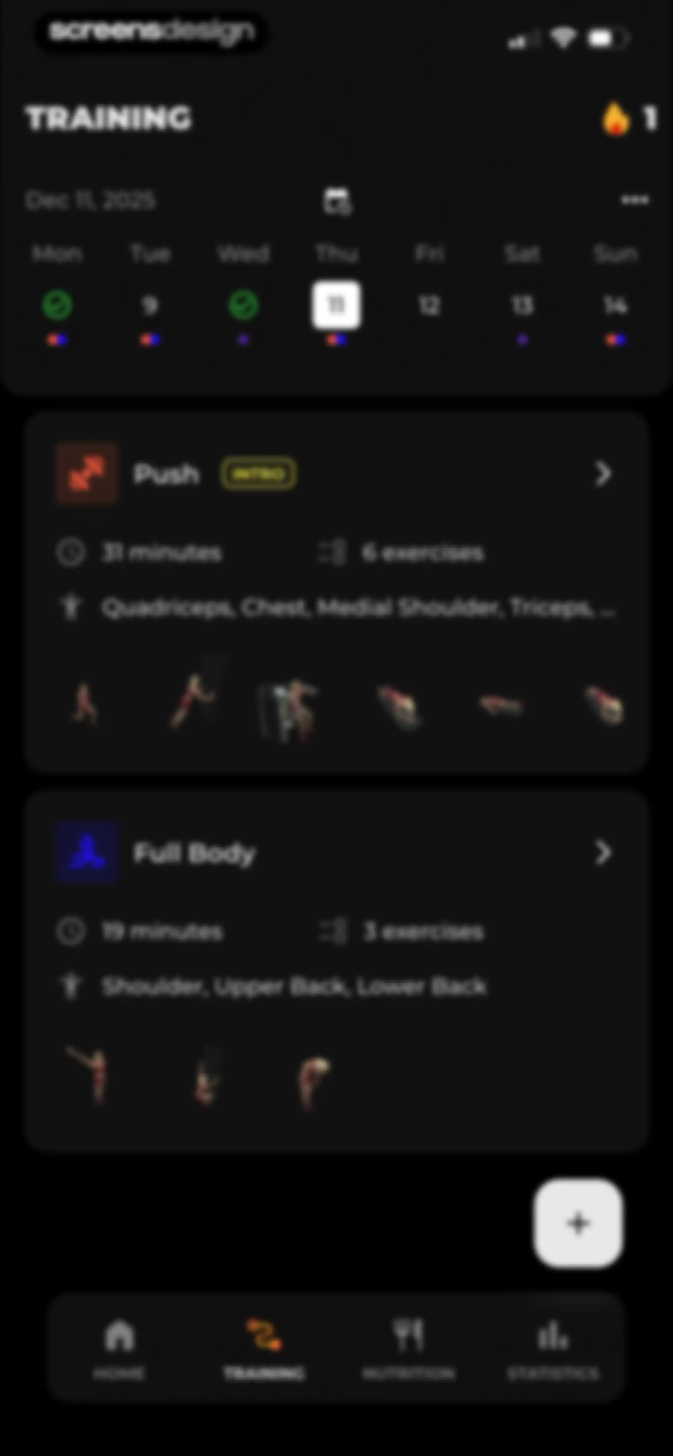 MCI - Personal Training AI screen 140