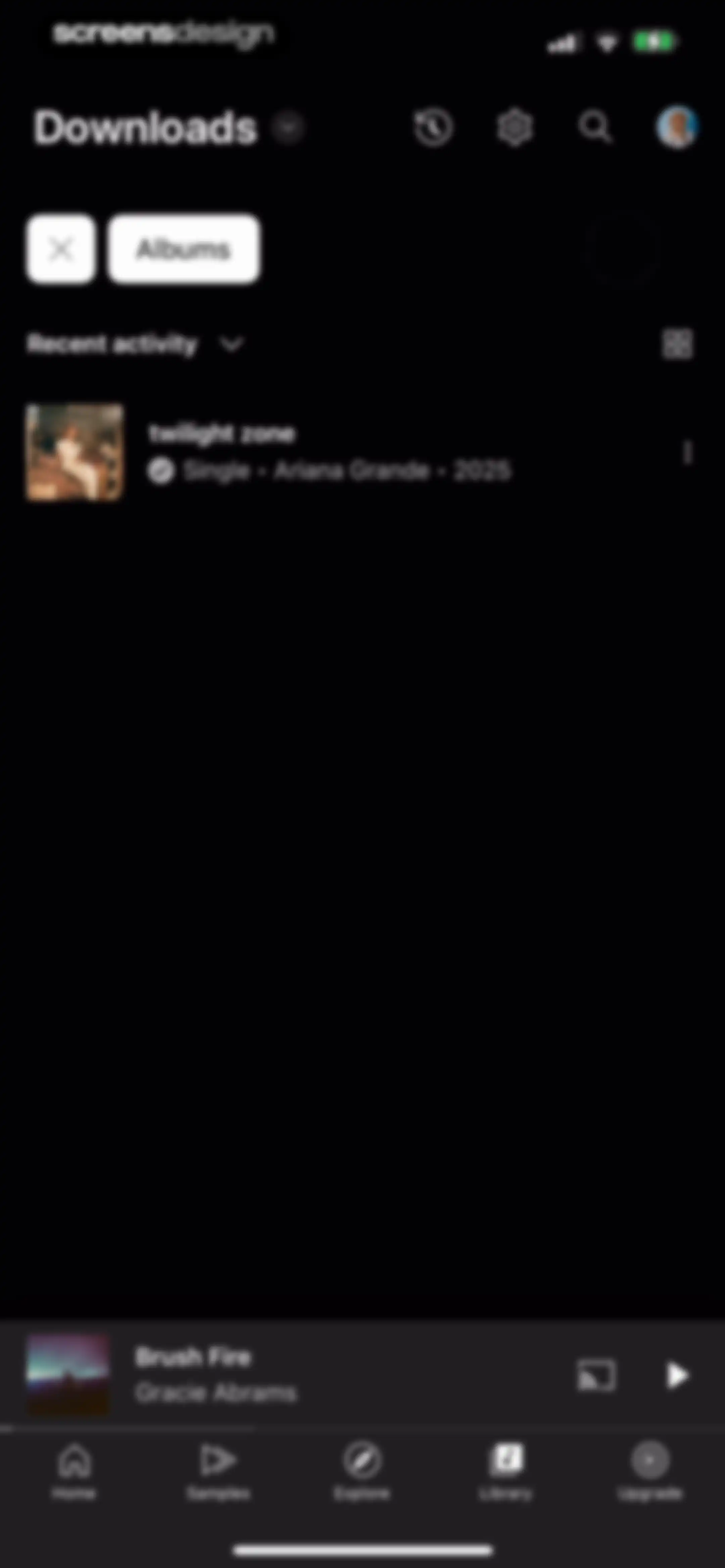YouTube Music screen 147