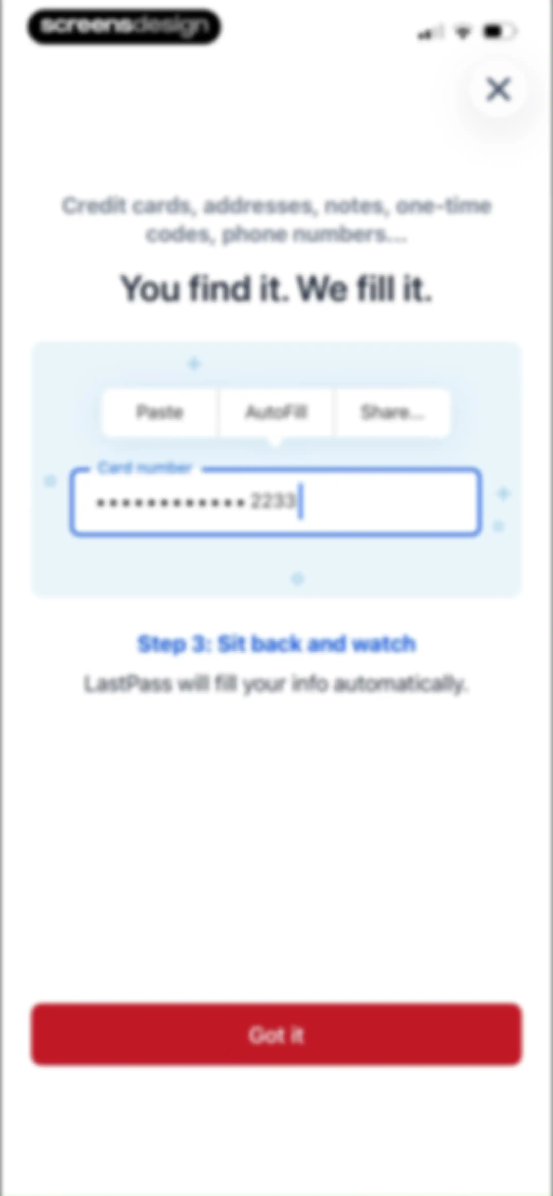 LastPass Password Manager screen 40