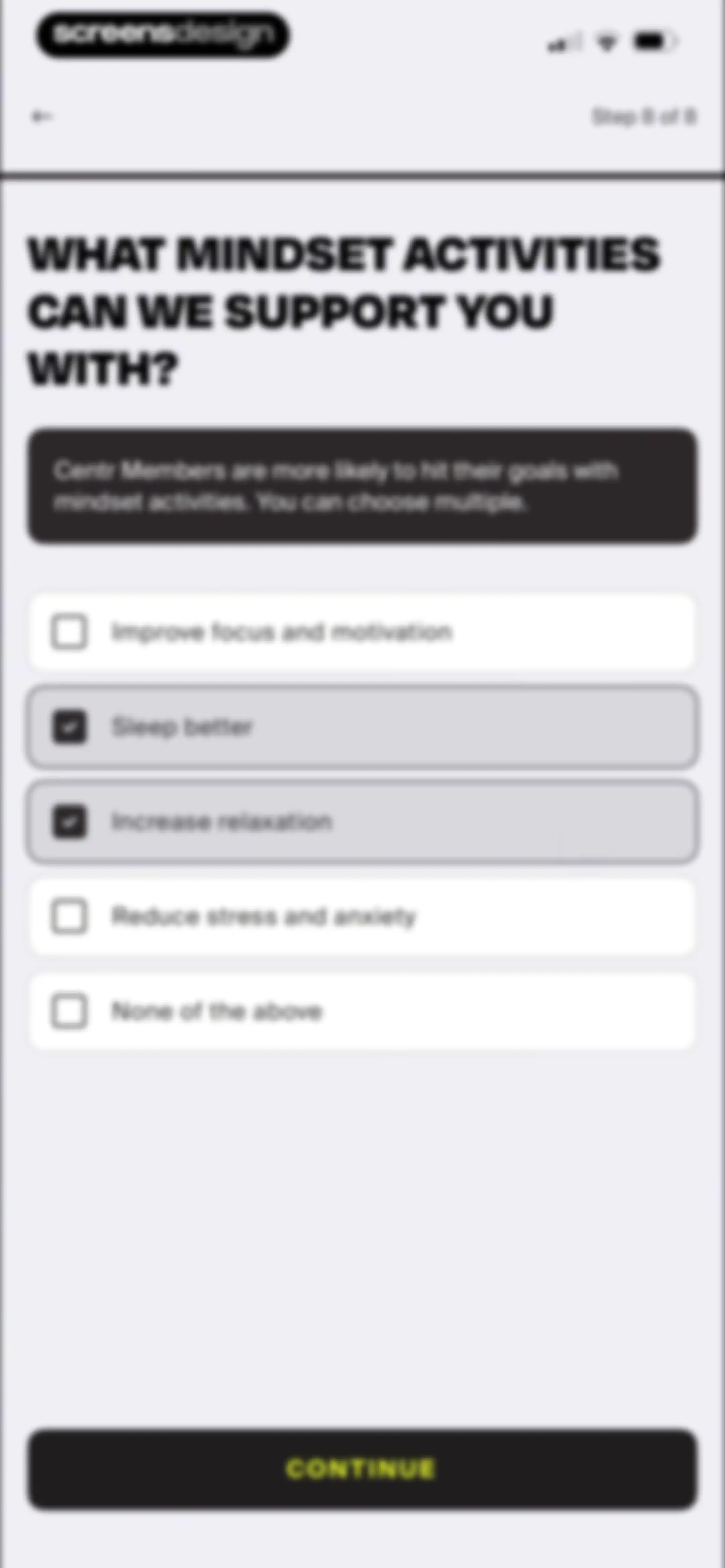 Centr: Strength & Fitness App screen 16