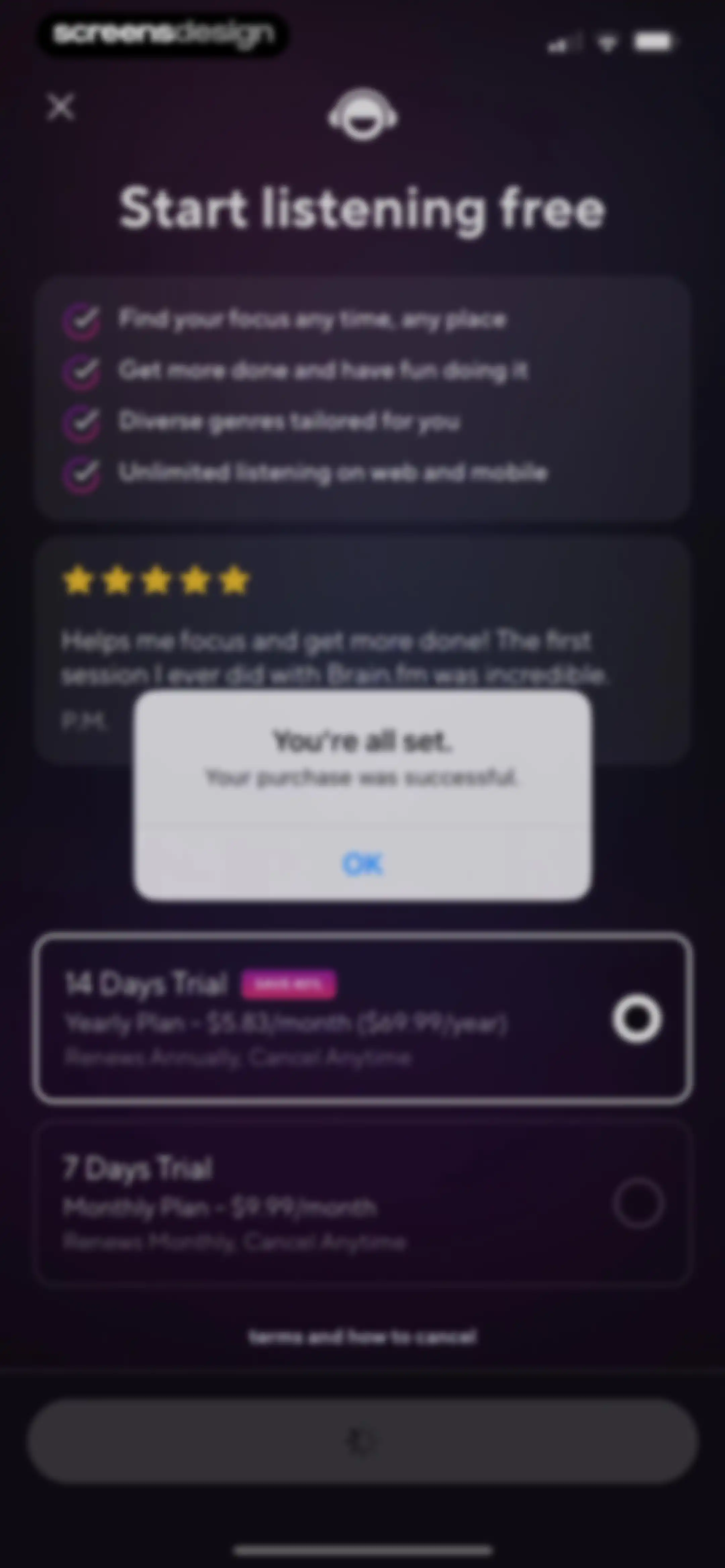 Brain.fm: Focus & Sleep Music screen 23