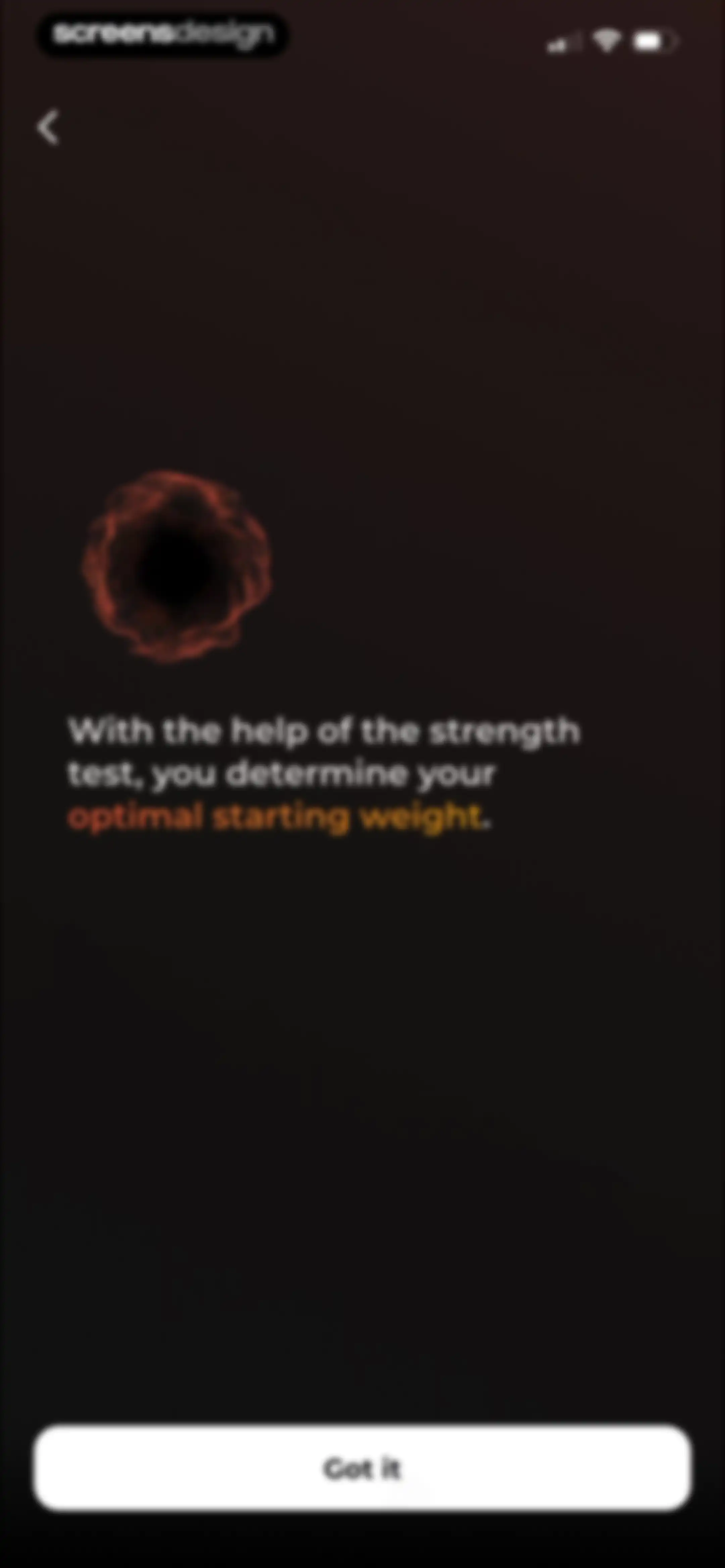 MCI - Personal Training AI screen 81