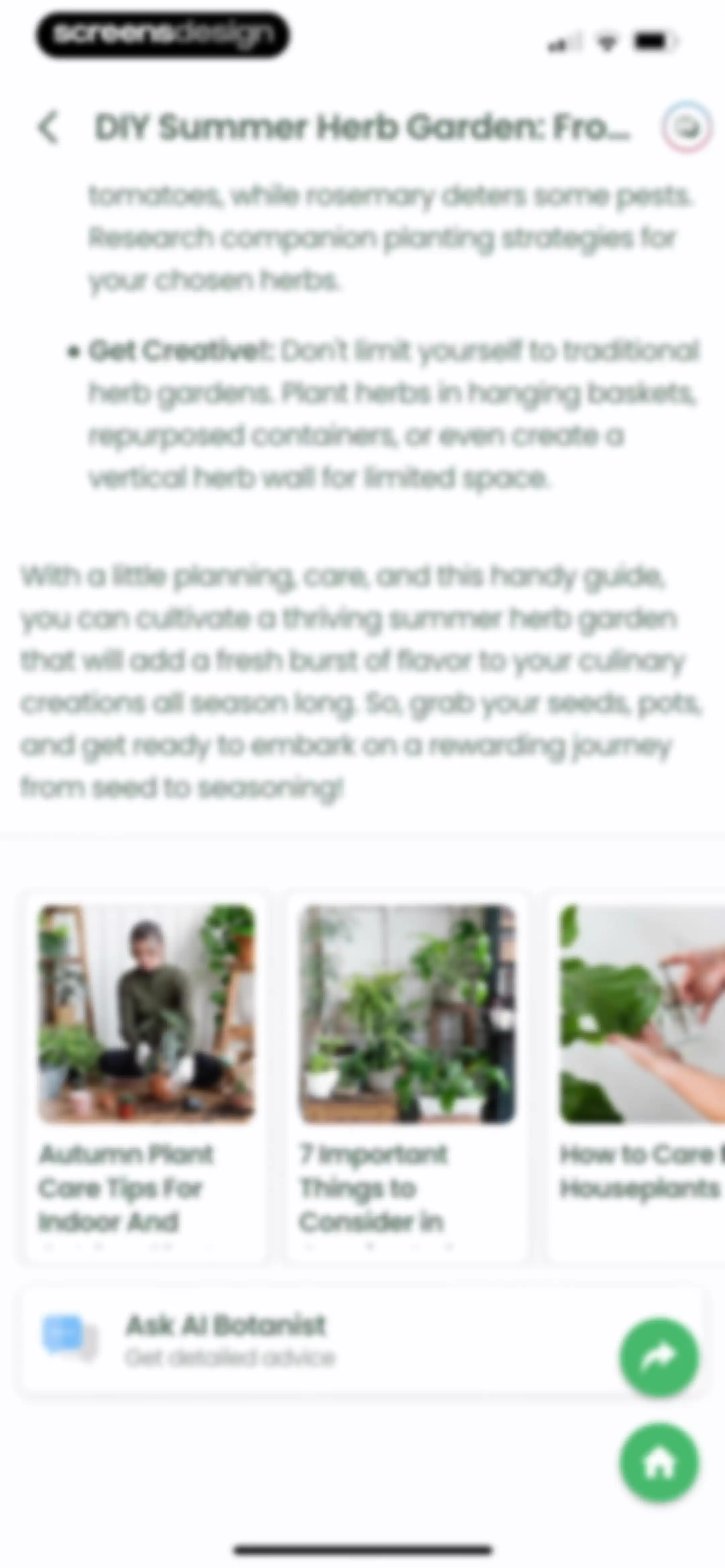 Plant Identifier: Plantiary screen 90