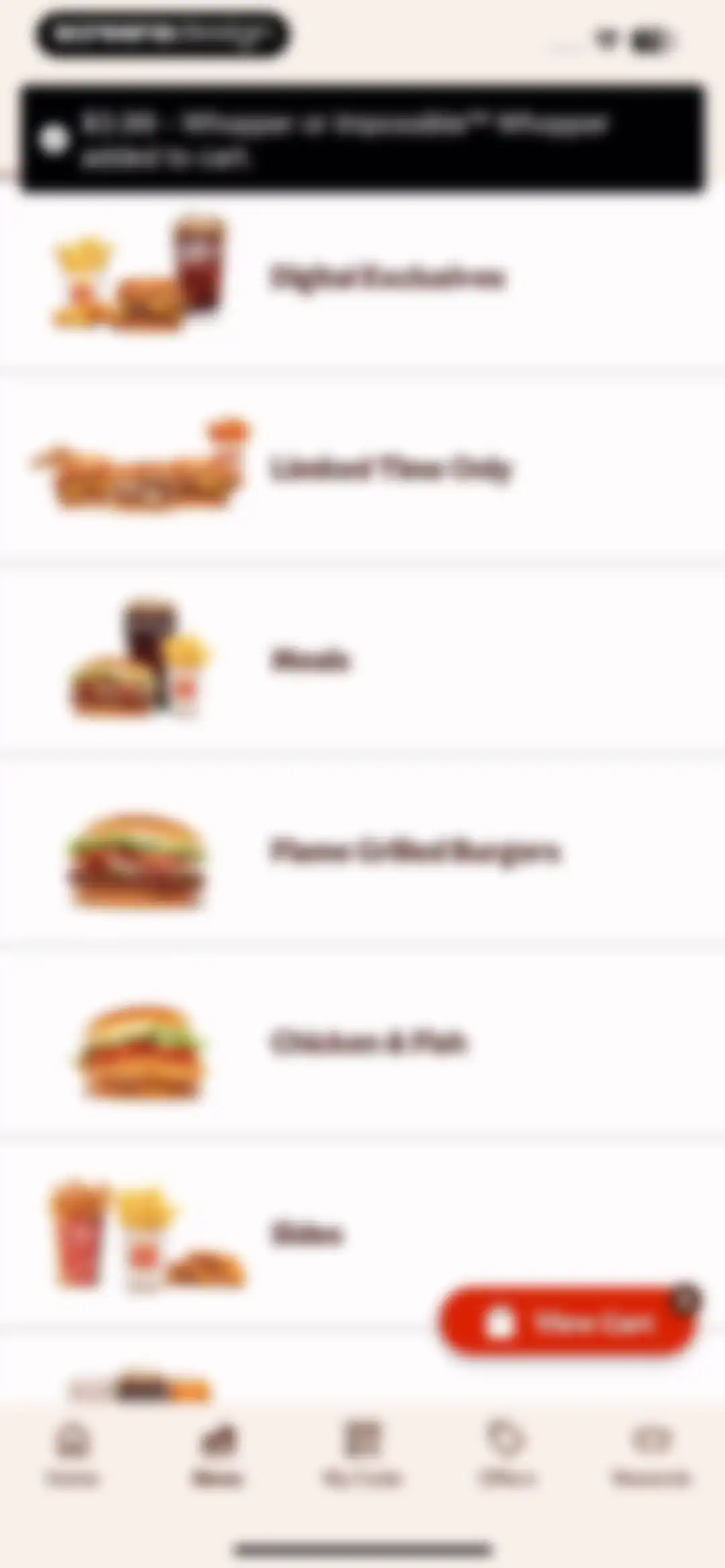 BURGER KING® App screen 61