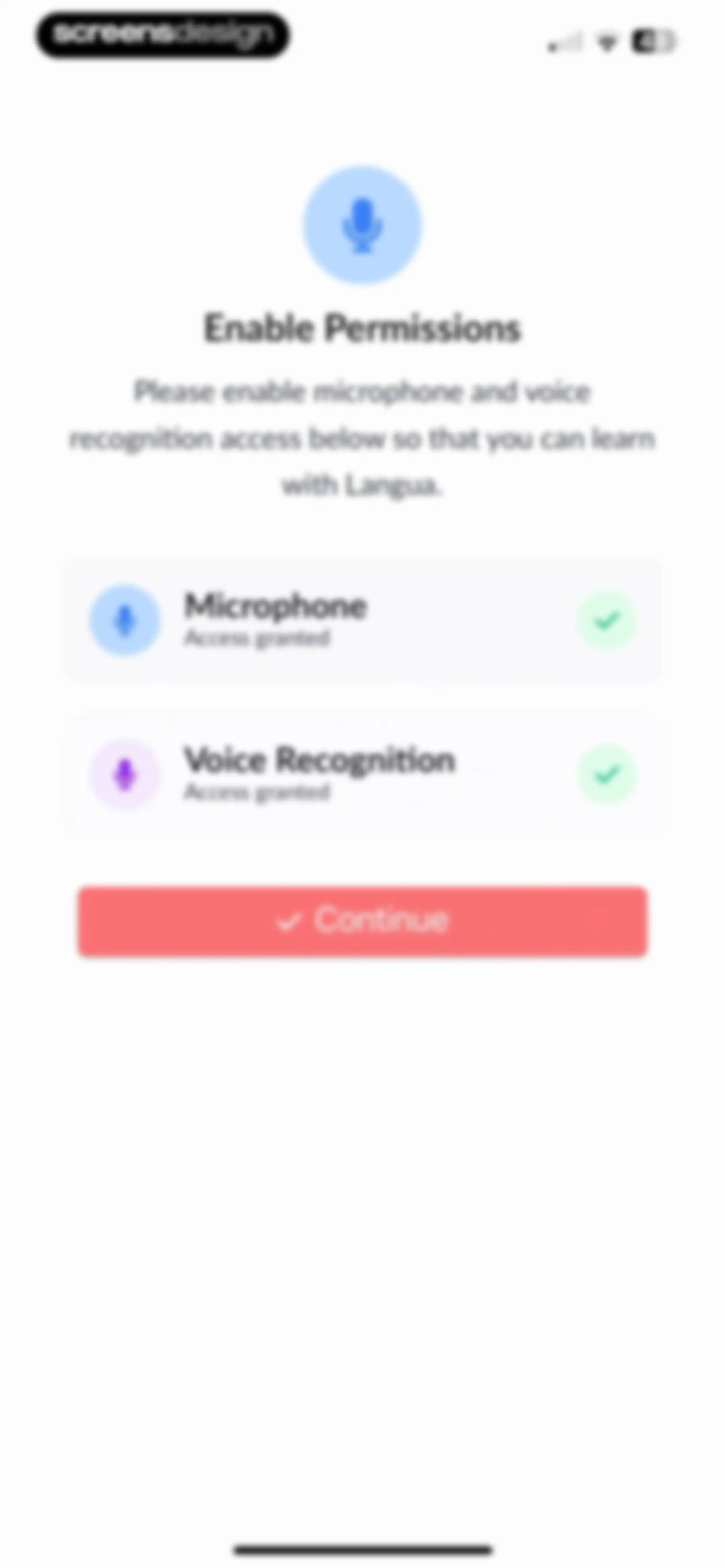 Langua: AI language learning screen 15
