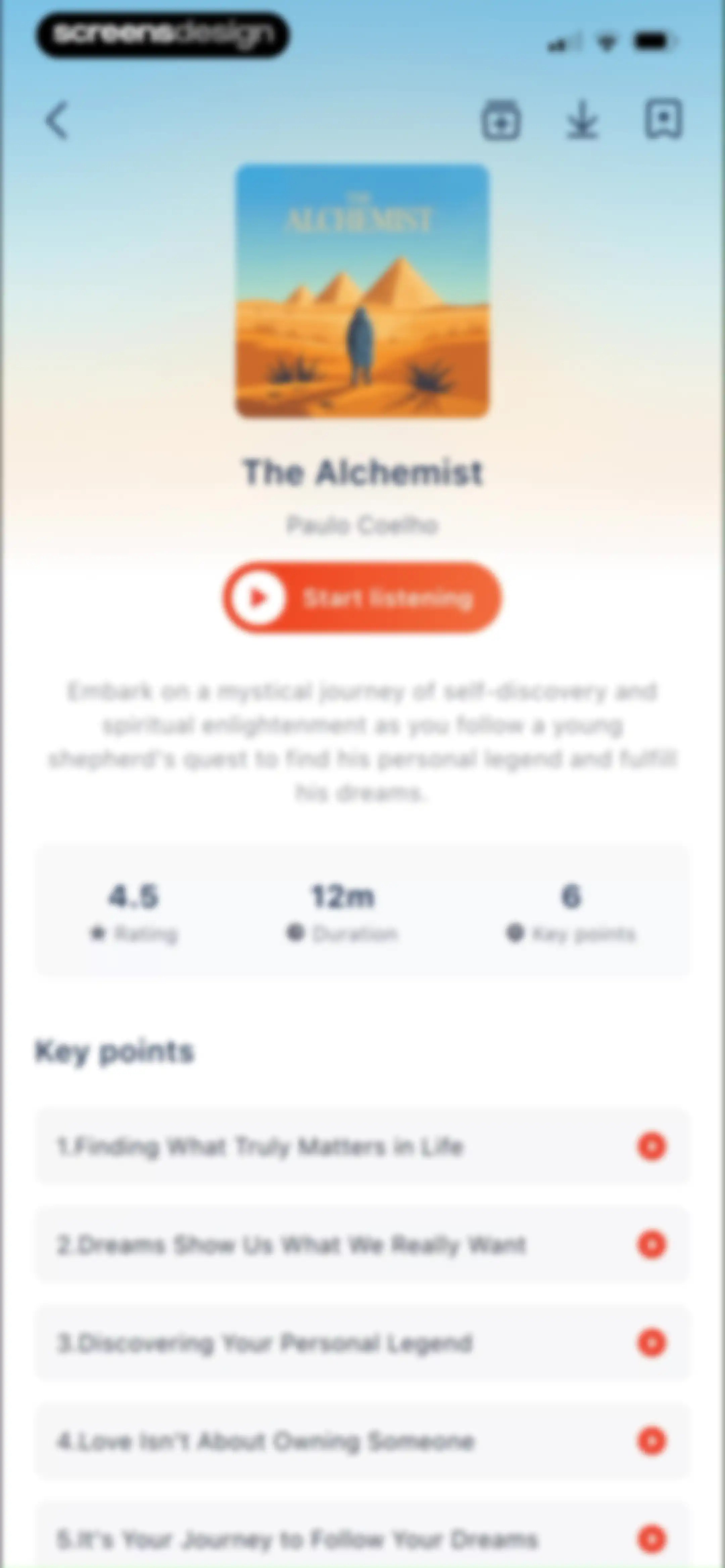 BookCast: 15-Minute Insights screen 53