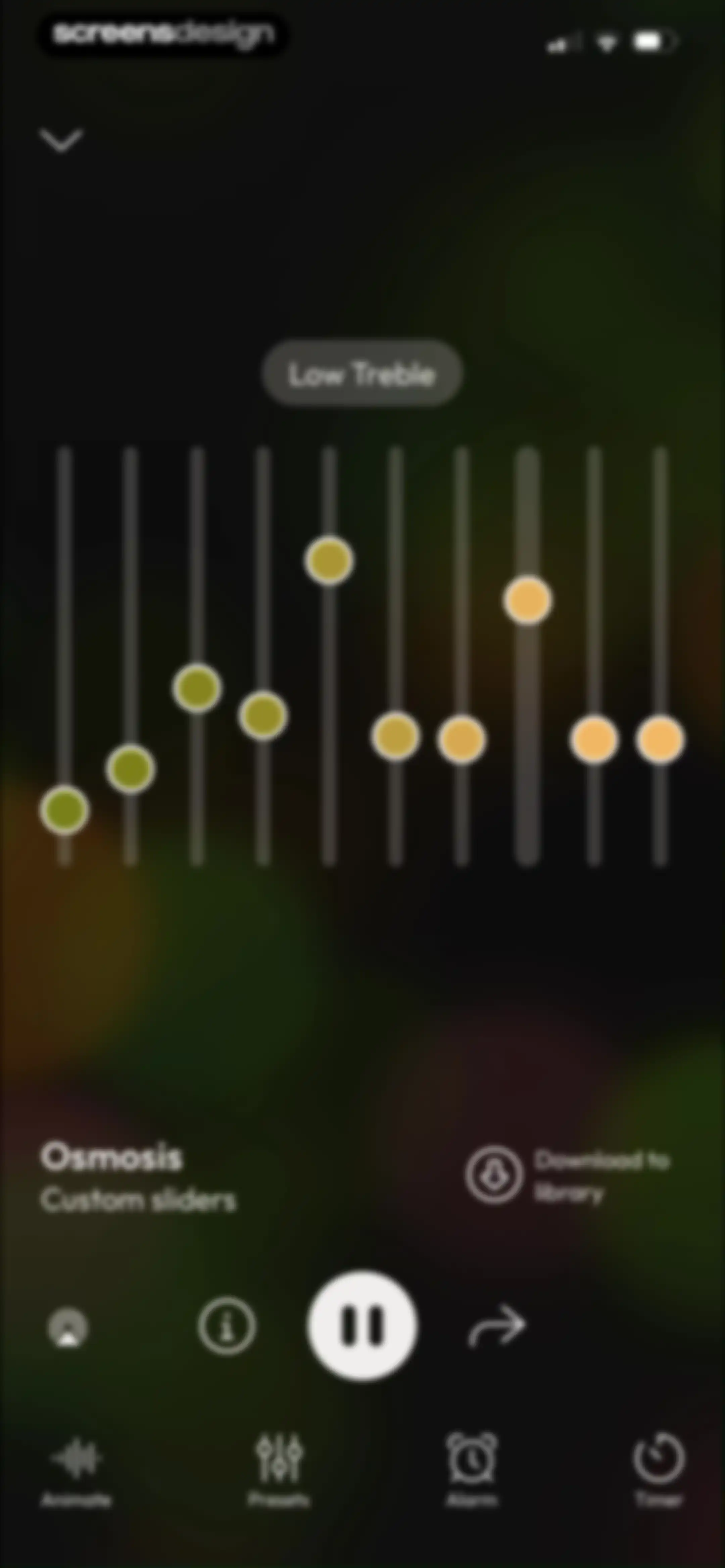 myNoise: Focus · Relax · Sleep screen 8