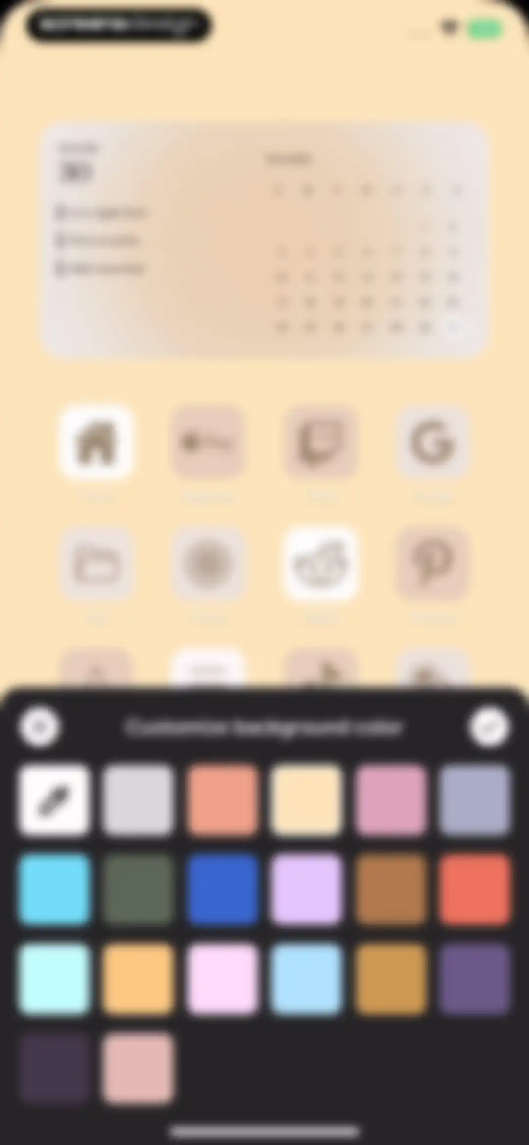 Aesthetic: App icons & Widgets screen 33