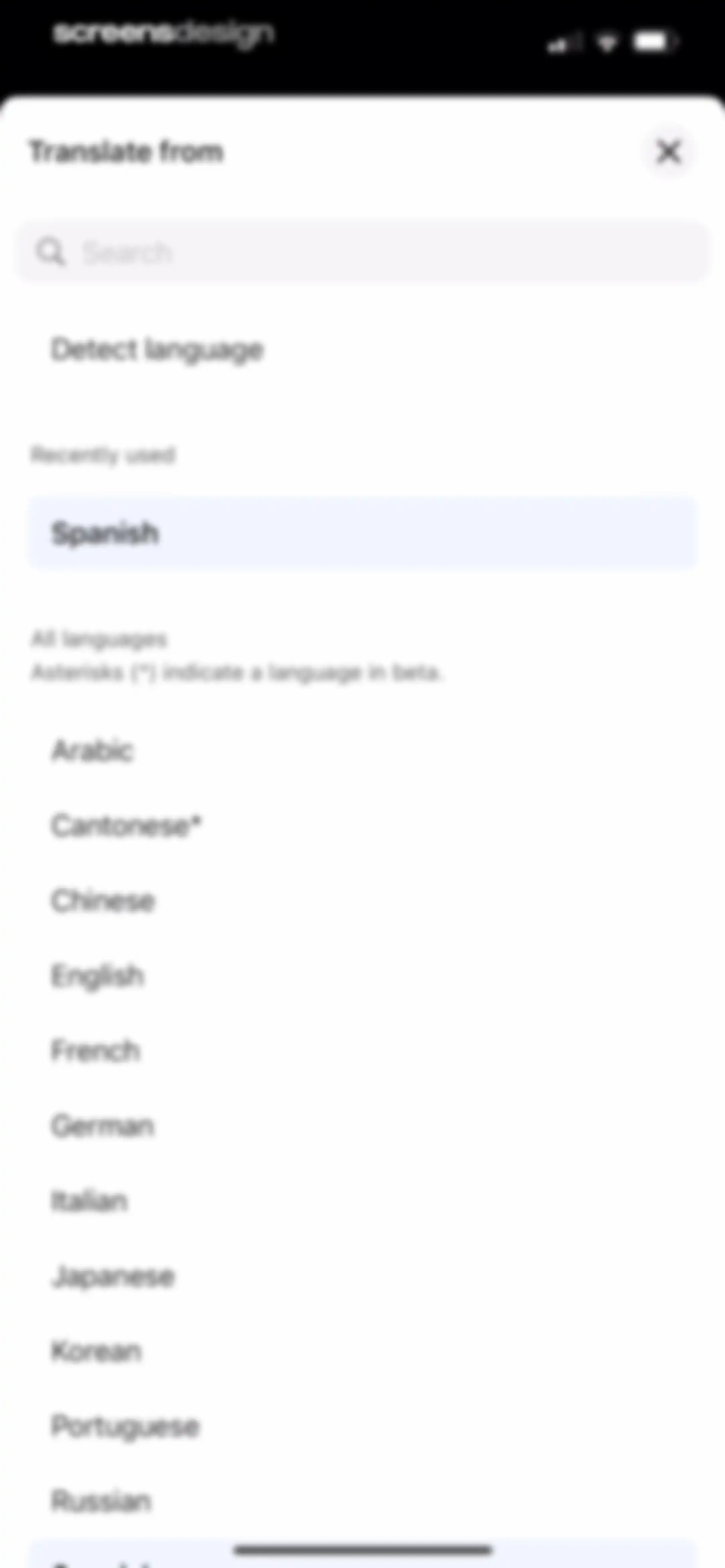 DeepL Translate screen 28