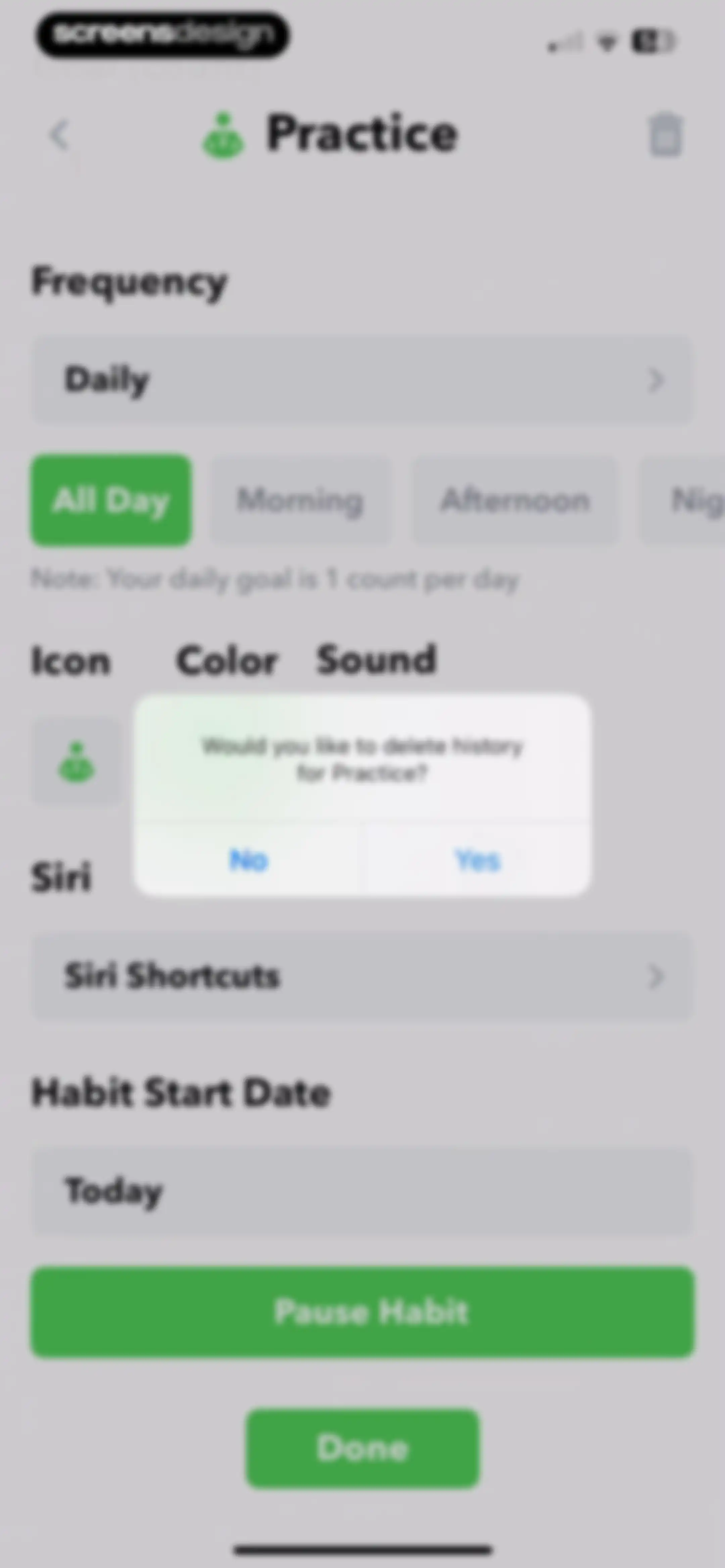 HabitMinder • Habit Tracker screen 71