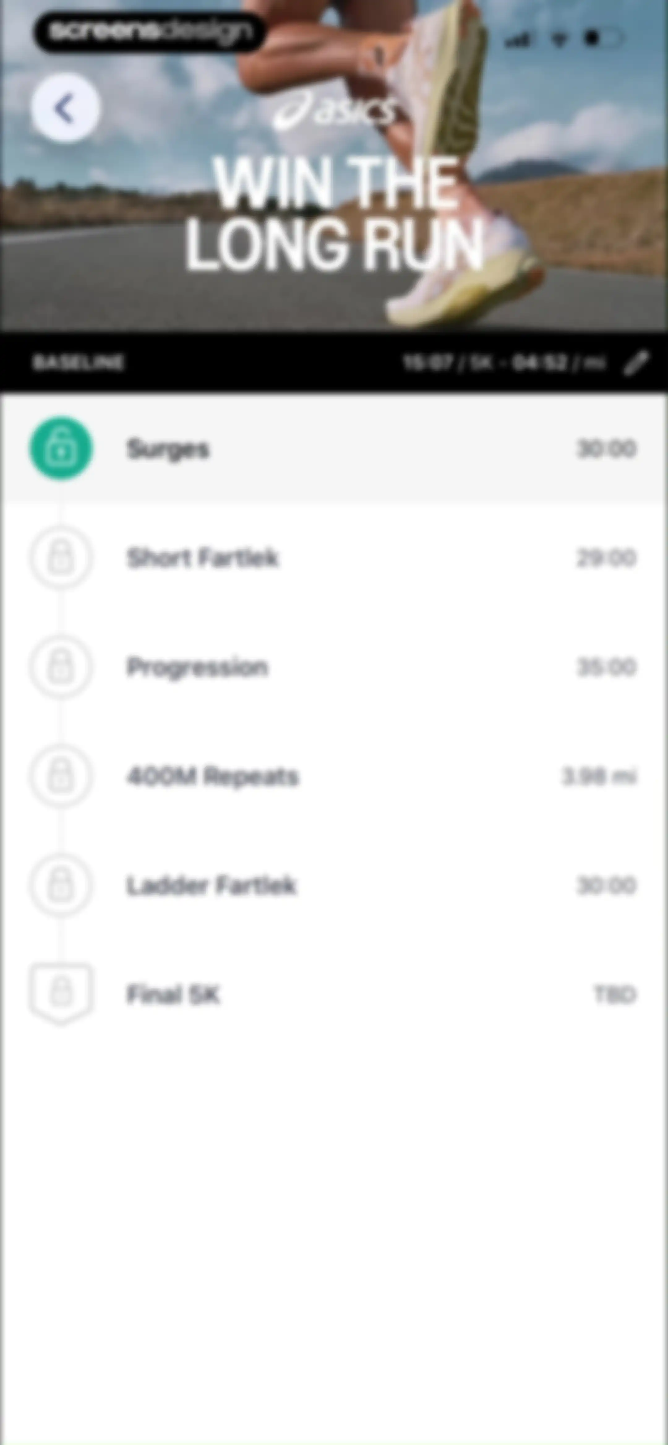 ASICS Runkeeper—Run Tracker screen 203