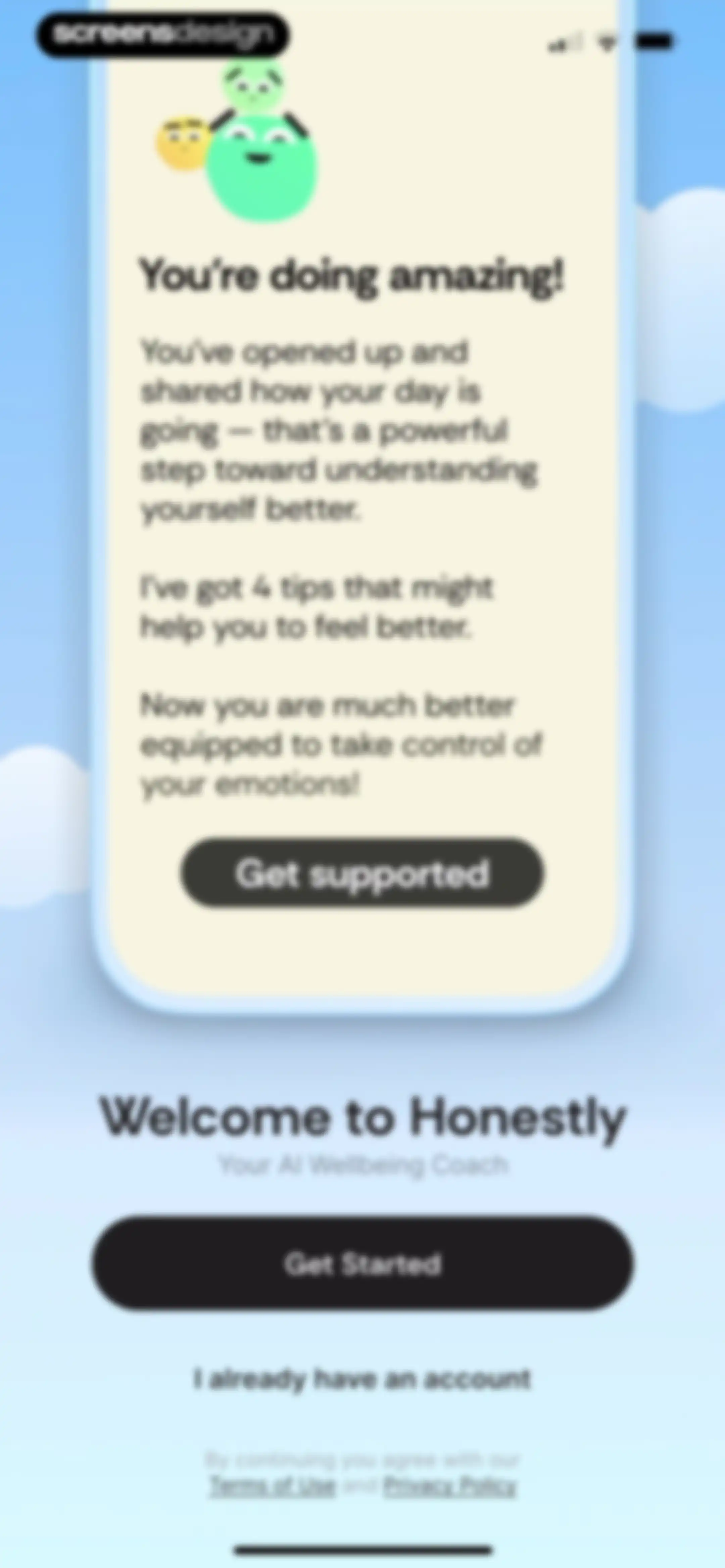 Lightly: Wellbeing Coaching screen 4