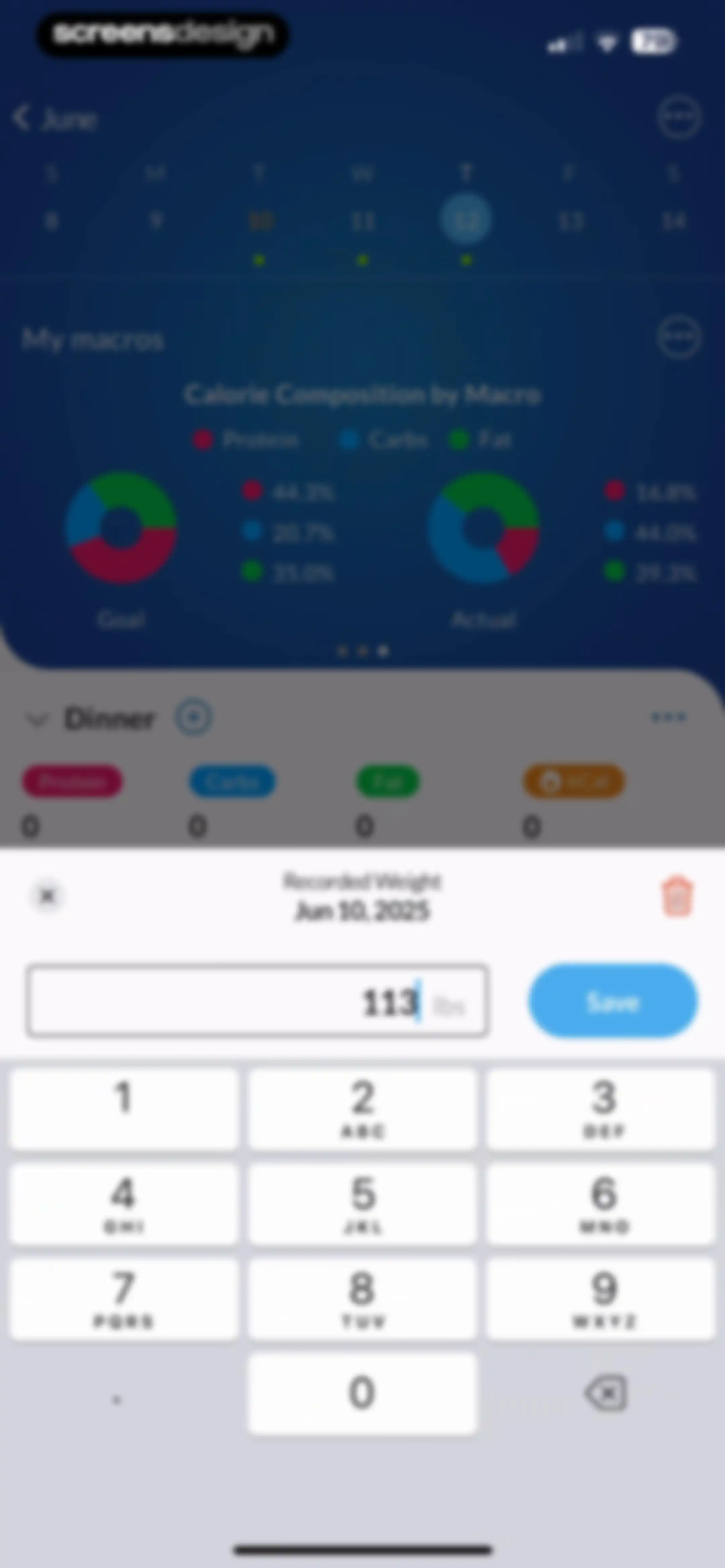 MacrosFirst - Macro Tracker screen 114