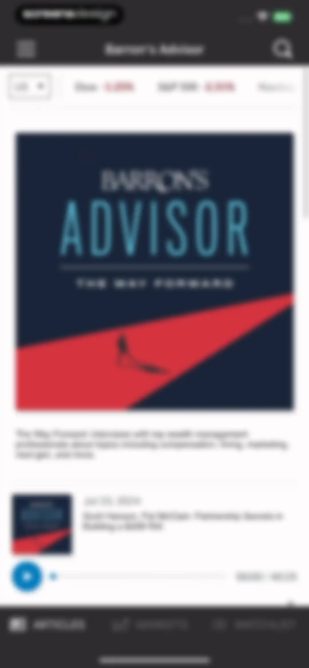MarketWatch - News & Data screen 42