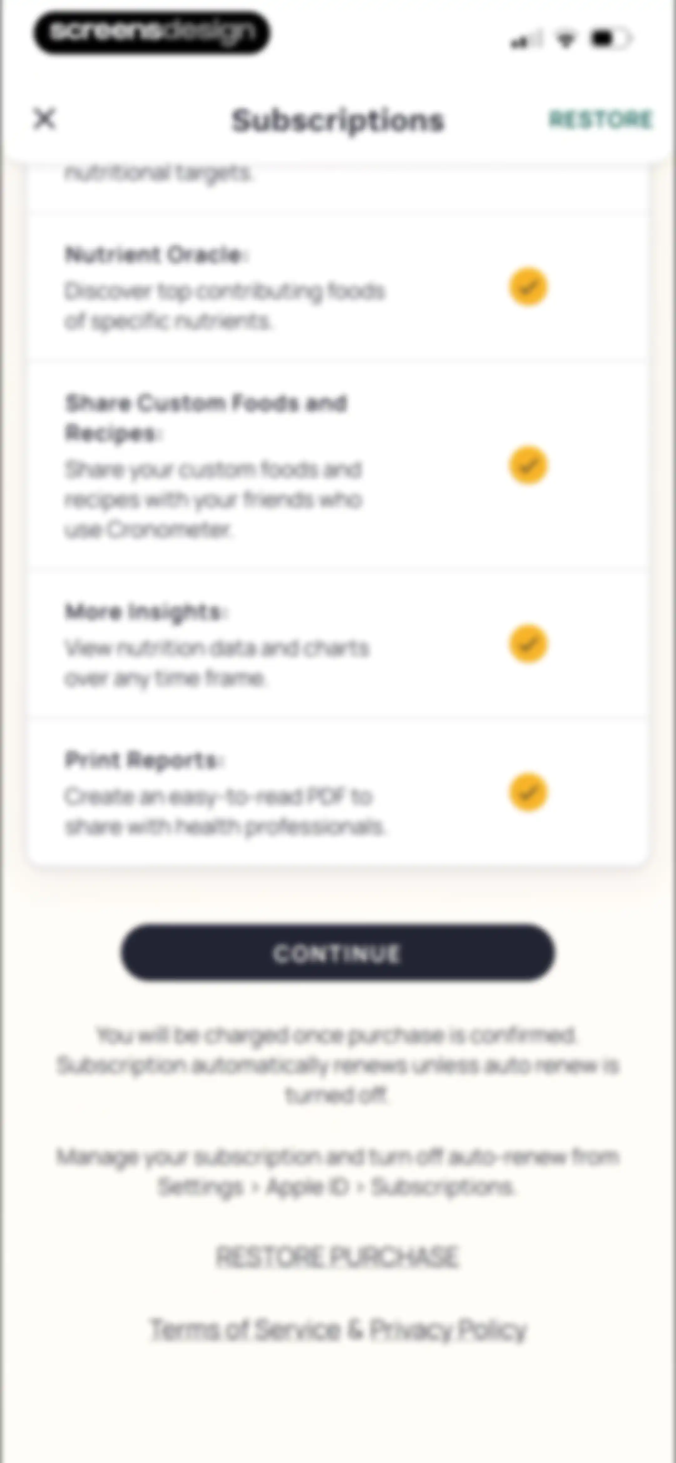 Cronometer: Calorie Counter screen 22