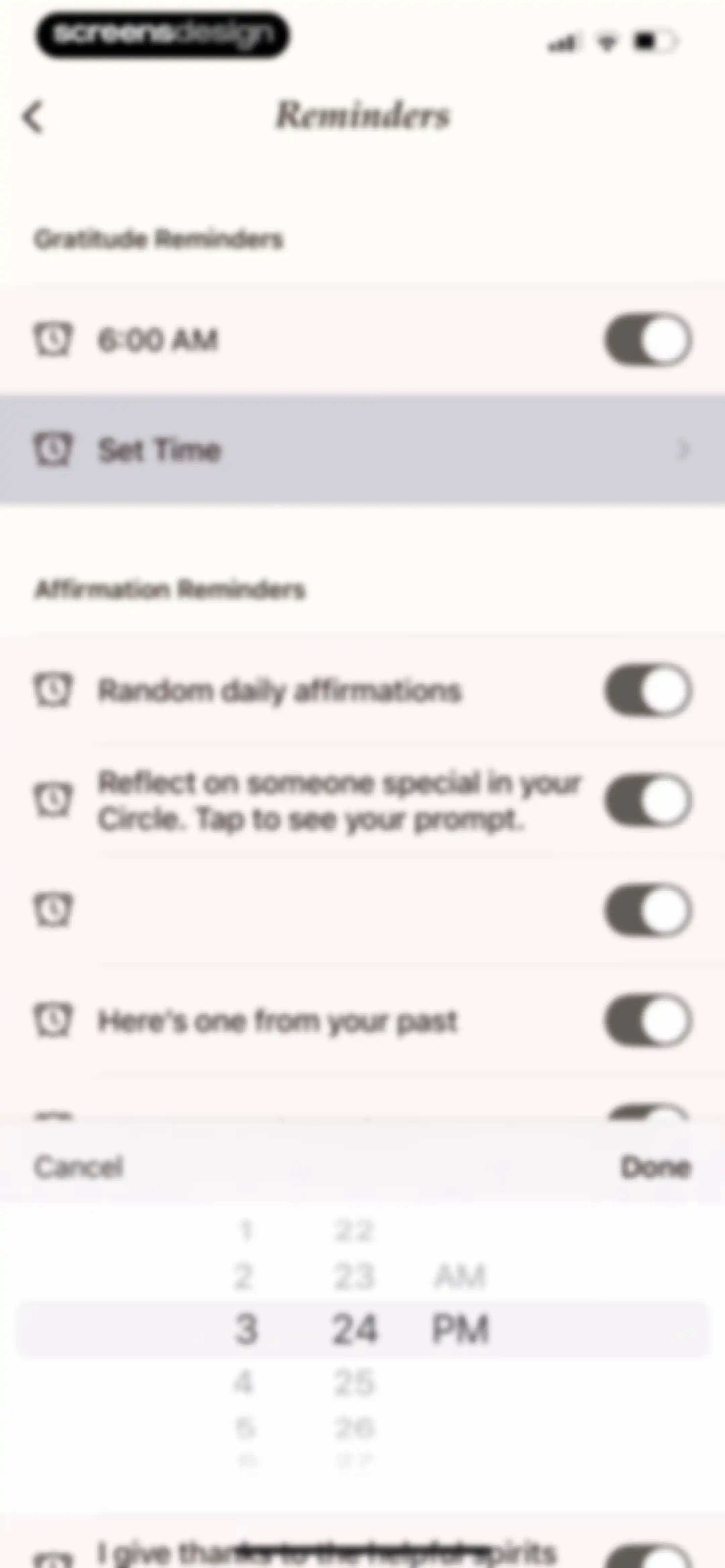 Gratitude Plus – Journal screen 101