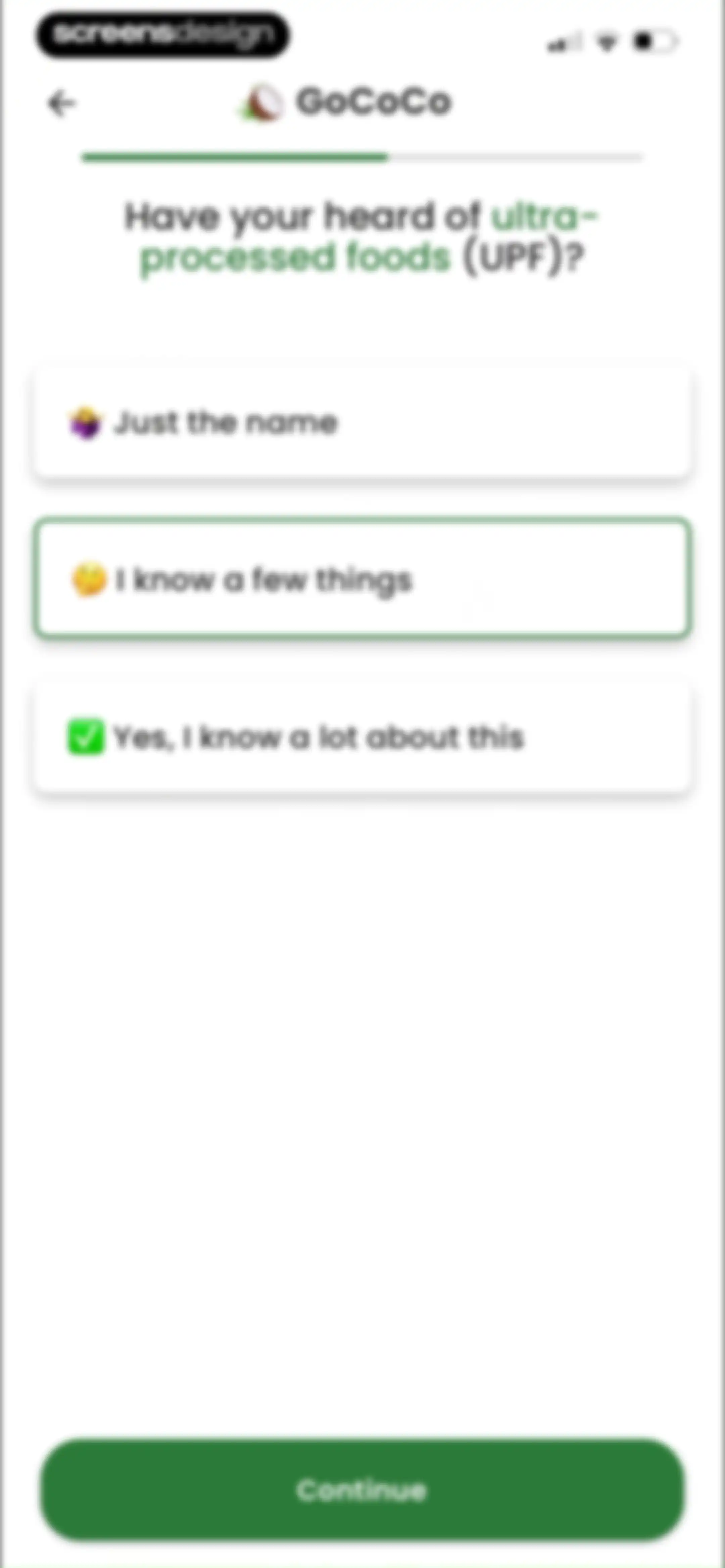 Diabetes food tracker - Gococo screen 22