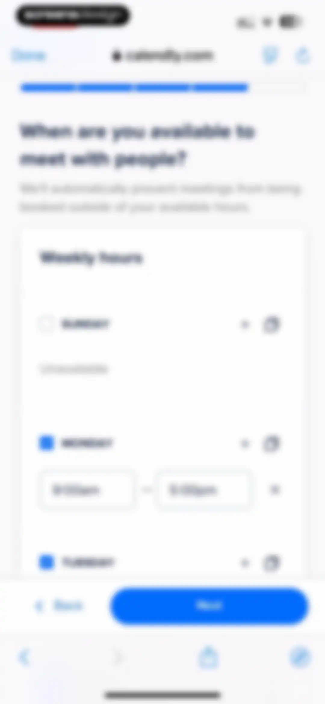 Calendly Mobile screen 14