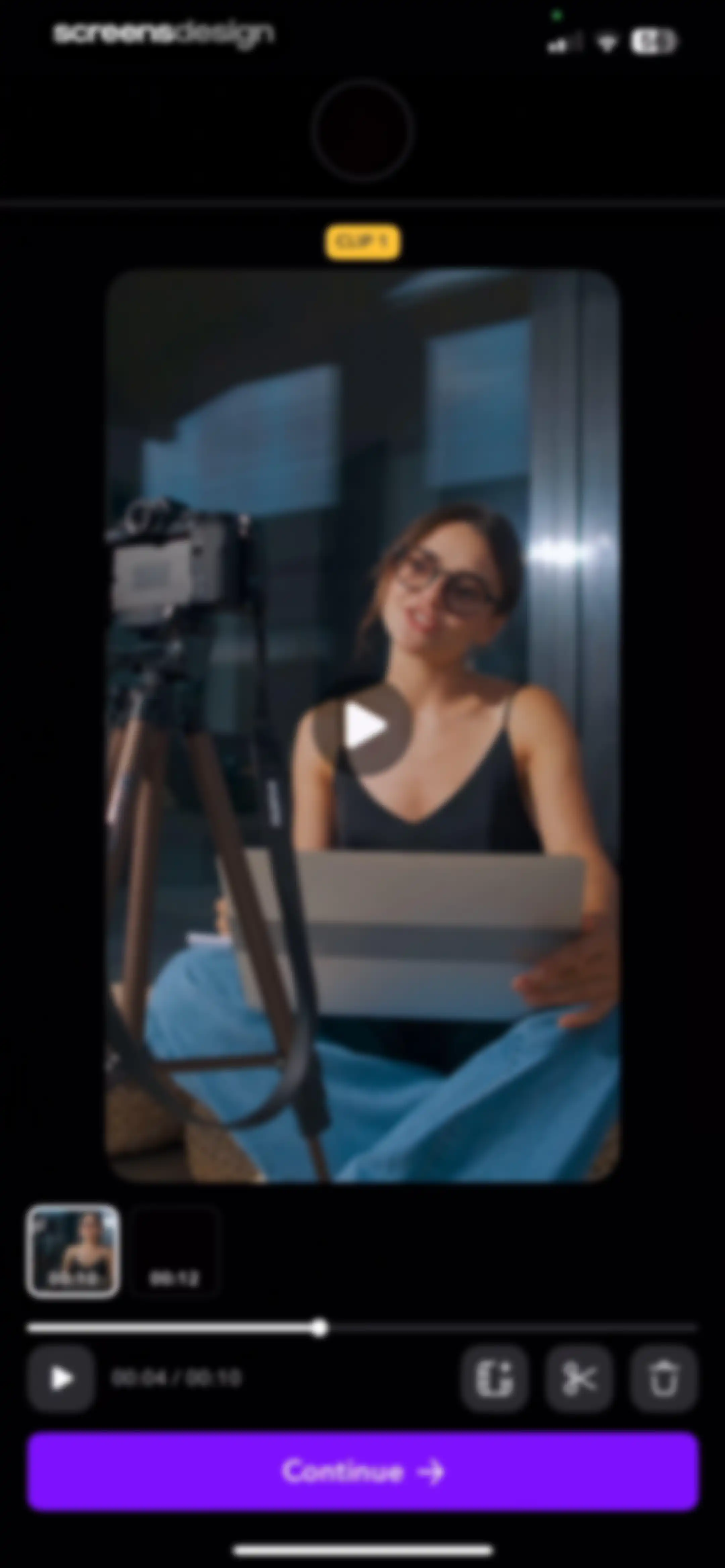 Captions: AI Edits Your Video screen 100
