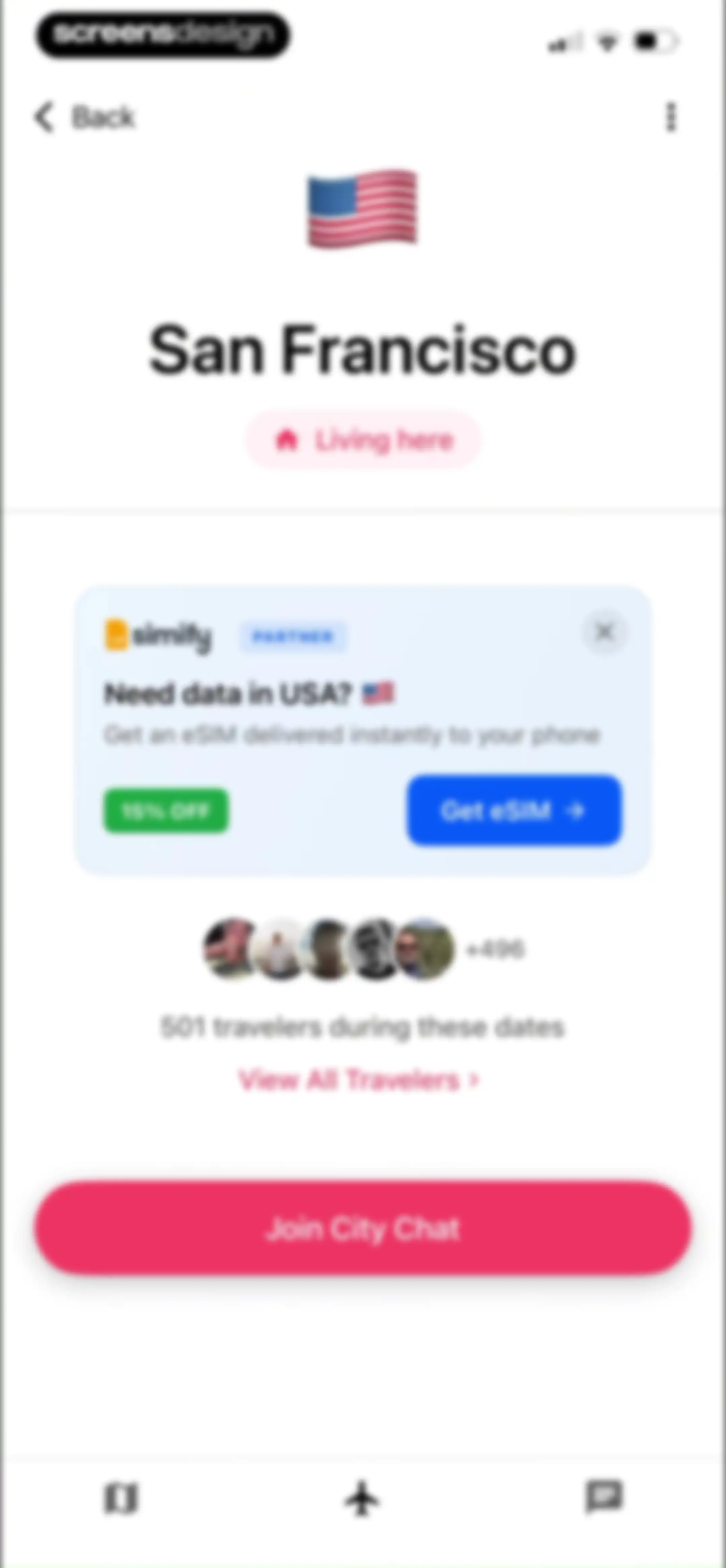nomadtable: travel friends screen 111